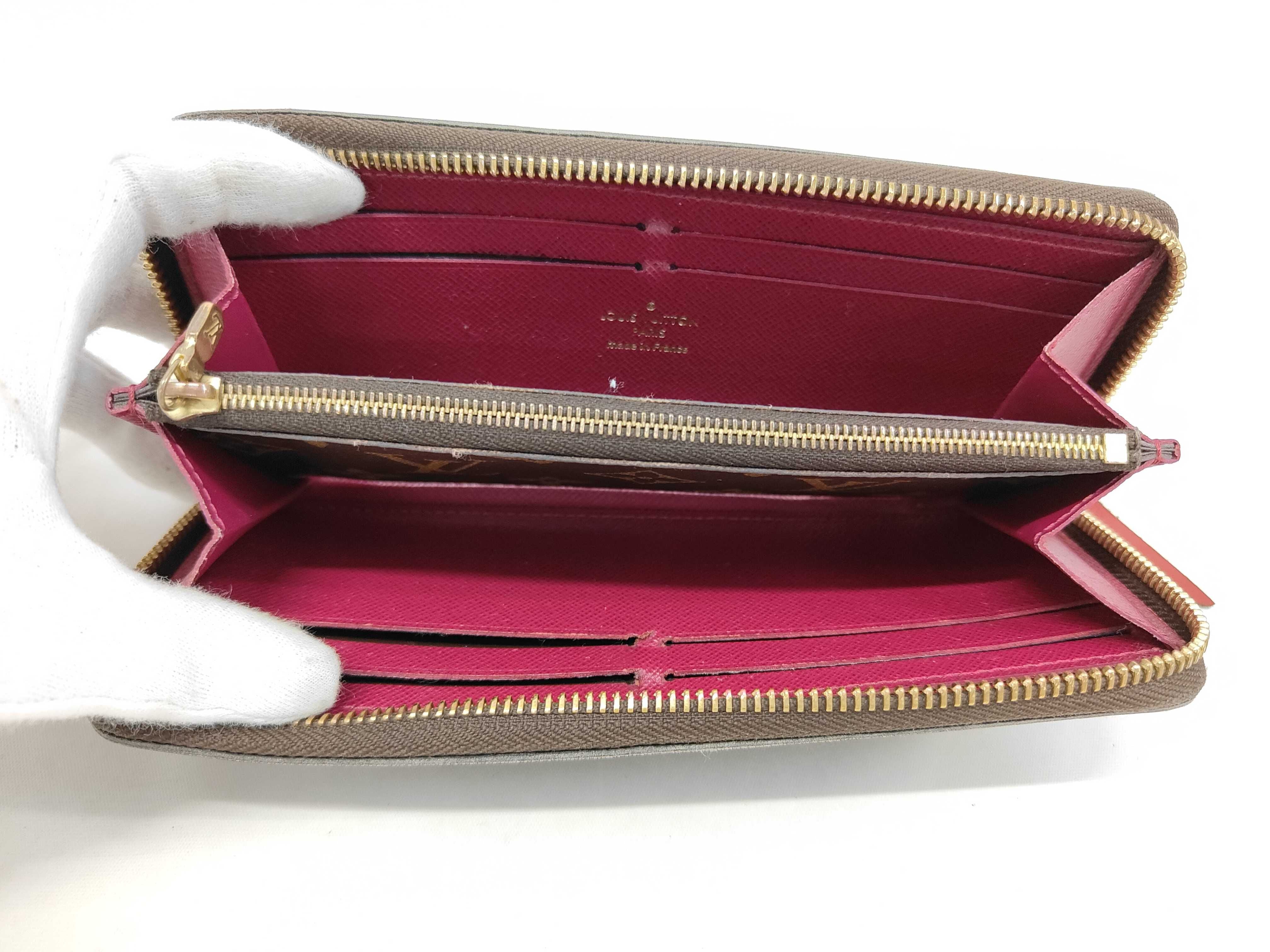 Louis Vuitton Clemence Wallet Monogram Fuchsia 3089