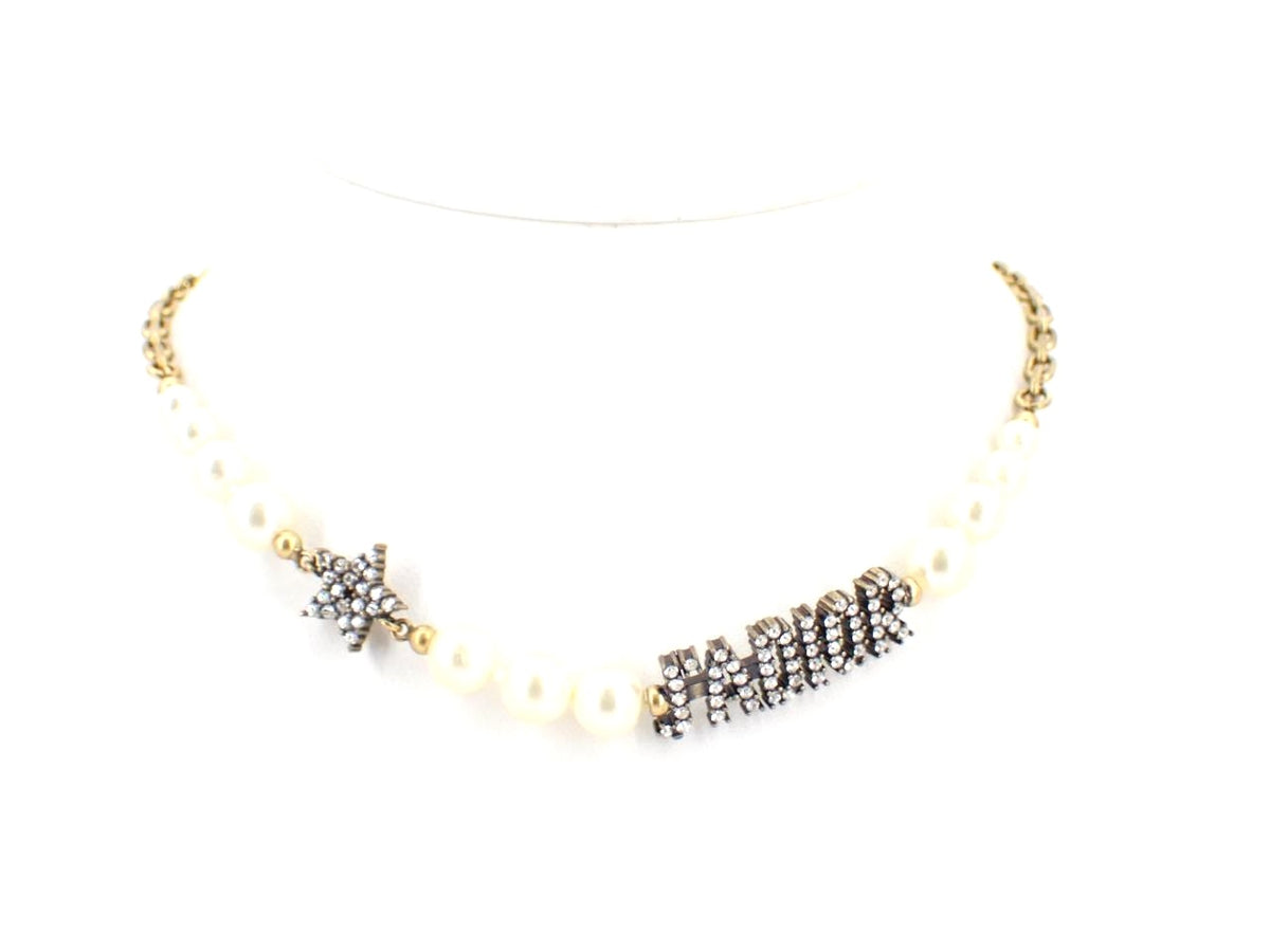 Dior Pearl Rhinestone Bracelet 2648