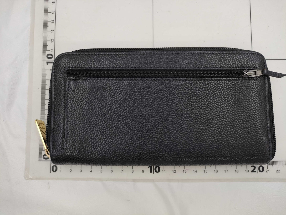 Chanel Timeless Zippy Wallet Black Caviar 3397
