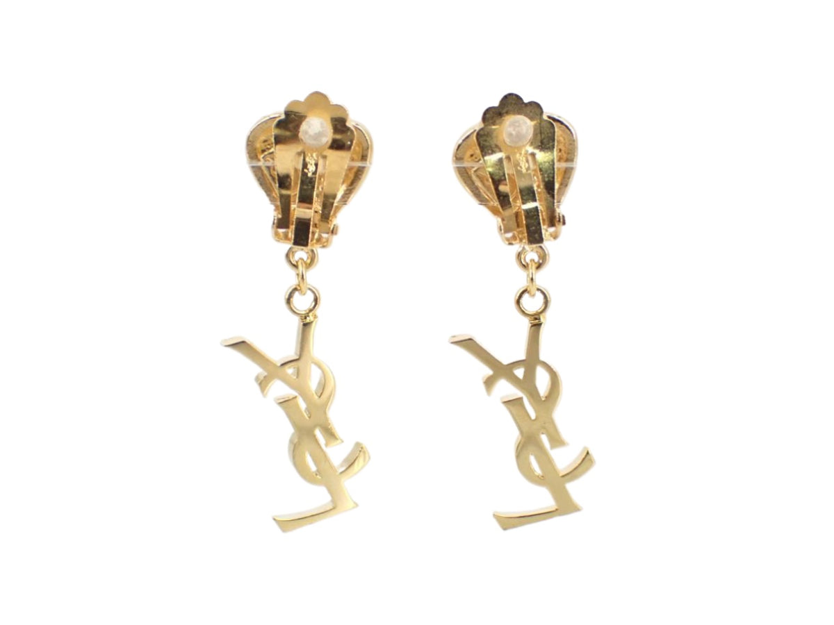 YSL Heart Logo Dangle Earrings 2652