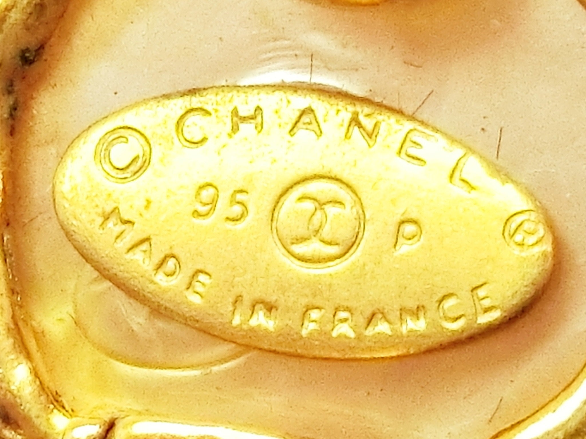 Chanel Pearl CC Dangle Earrings 2653