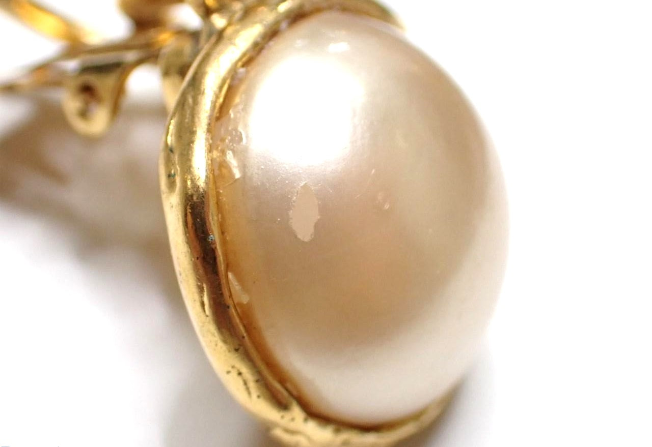 Chanel Pearl CC Dangle Earrings 2653