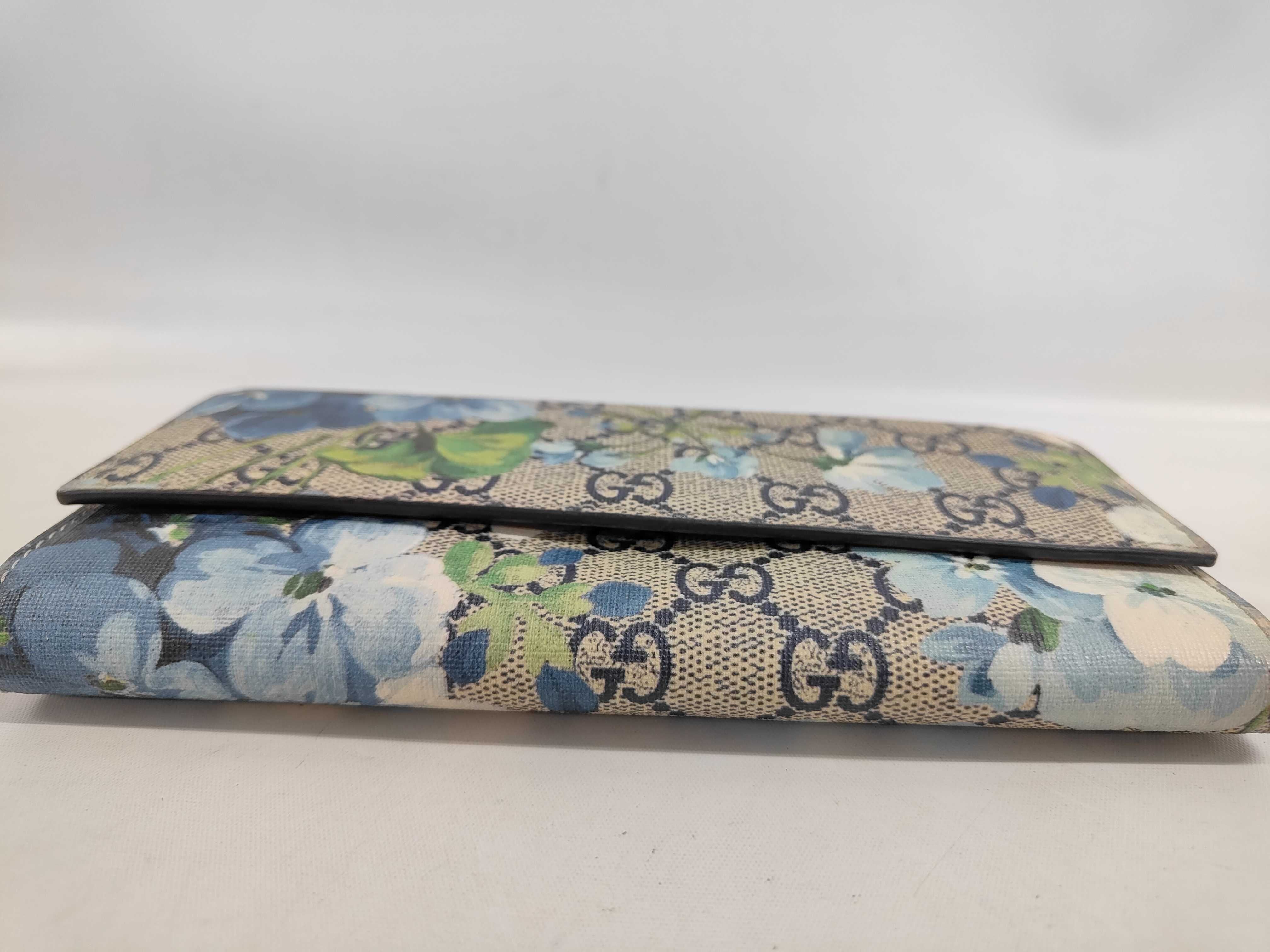 Gucci Blooms Long Wallet GG Supreme Blue 3440
