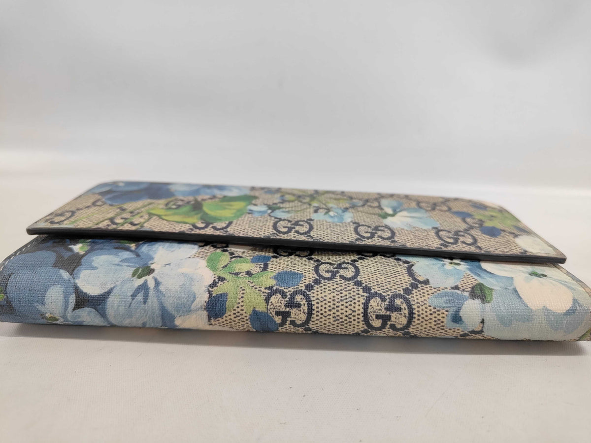 Gucci Blooms Long Wallet GG Supreme Blue 3440