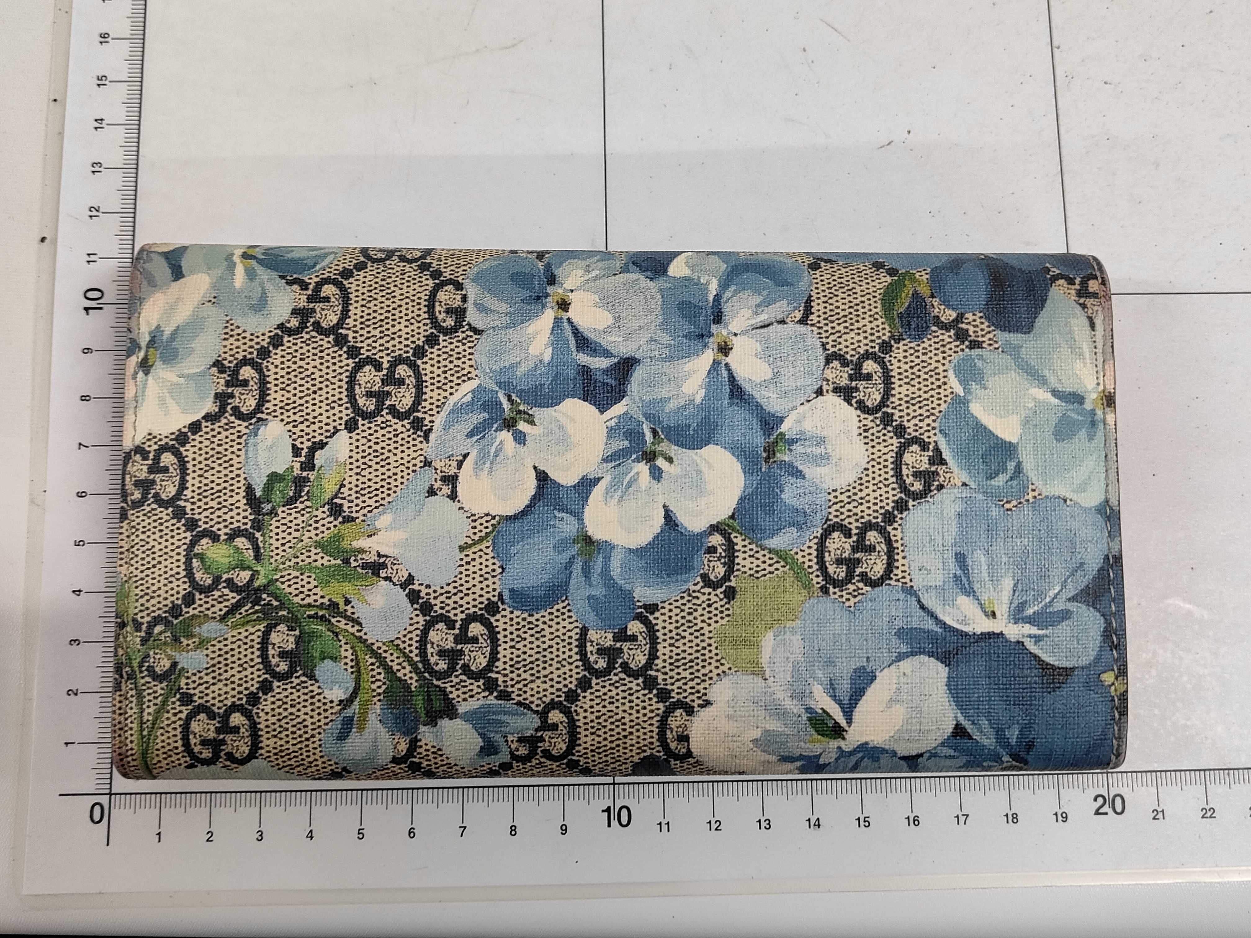 Gucci Blooms Long Wallet GG Supreme Blue 3440