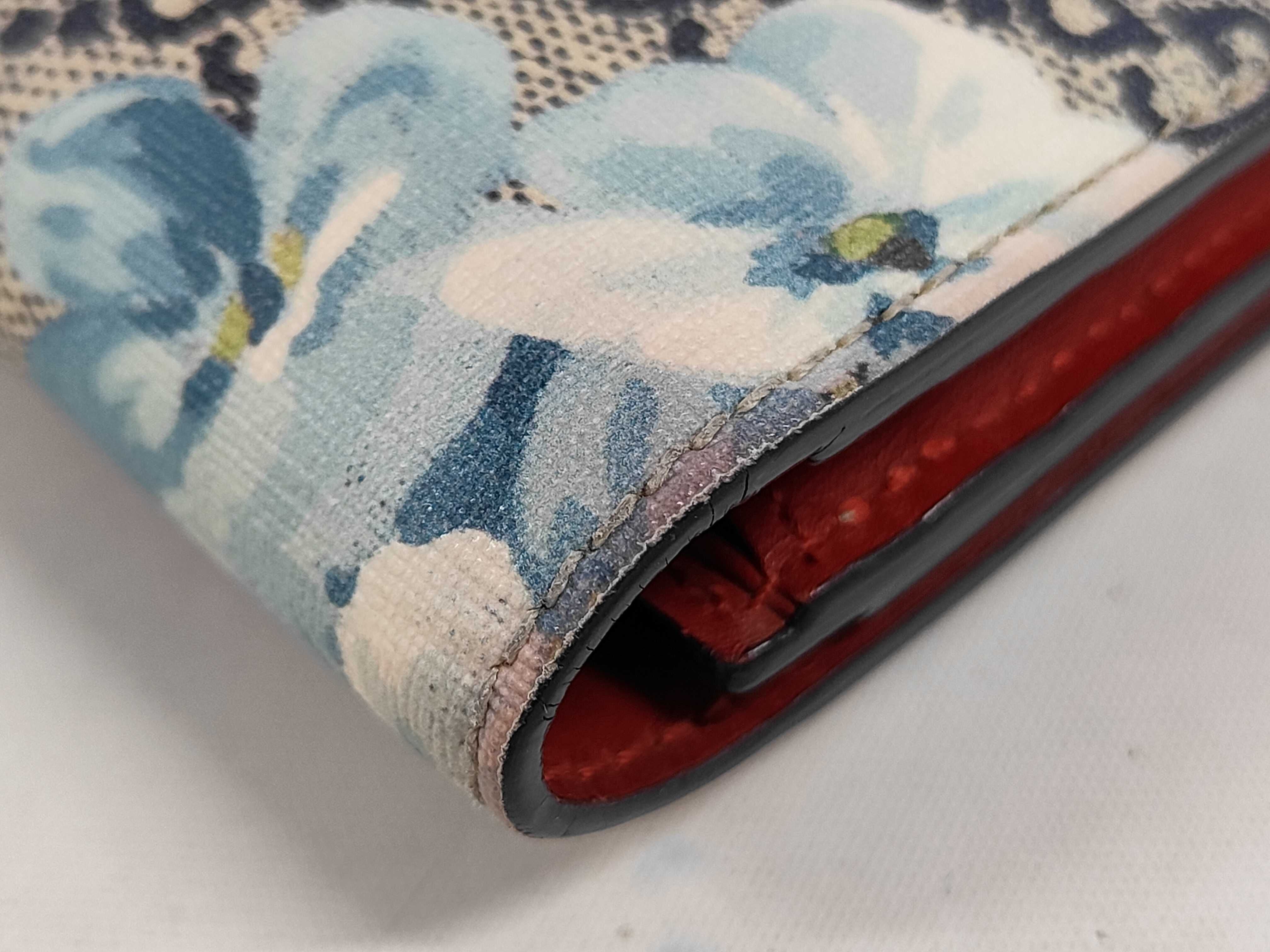 Gucci Blooms Long Wallet GG Supreme Blue 3440