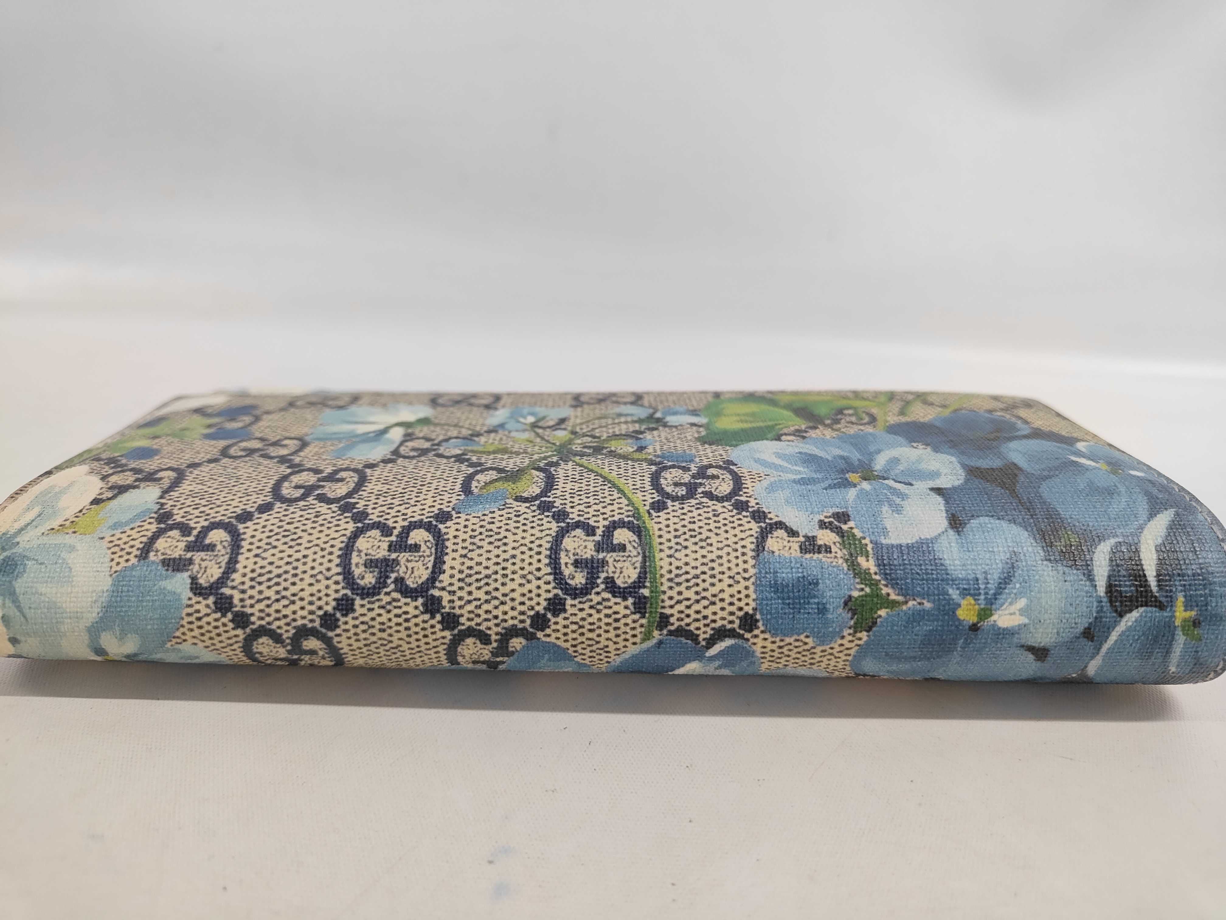 Gucci Blooms Long Wallet GG Supreme Blue 3440