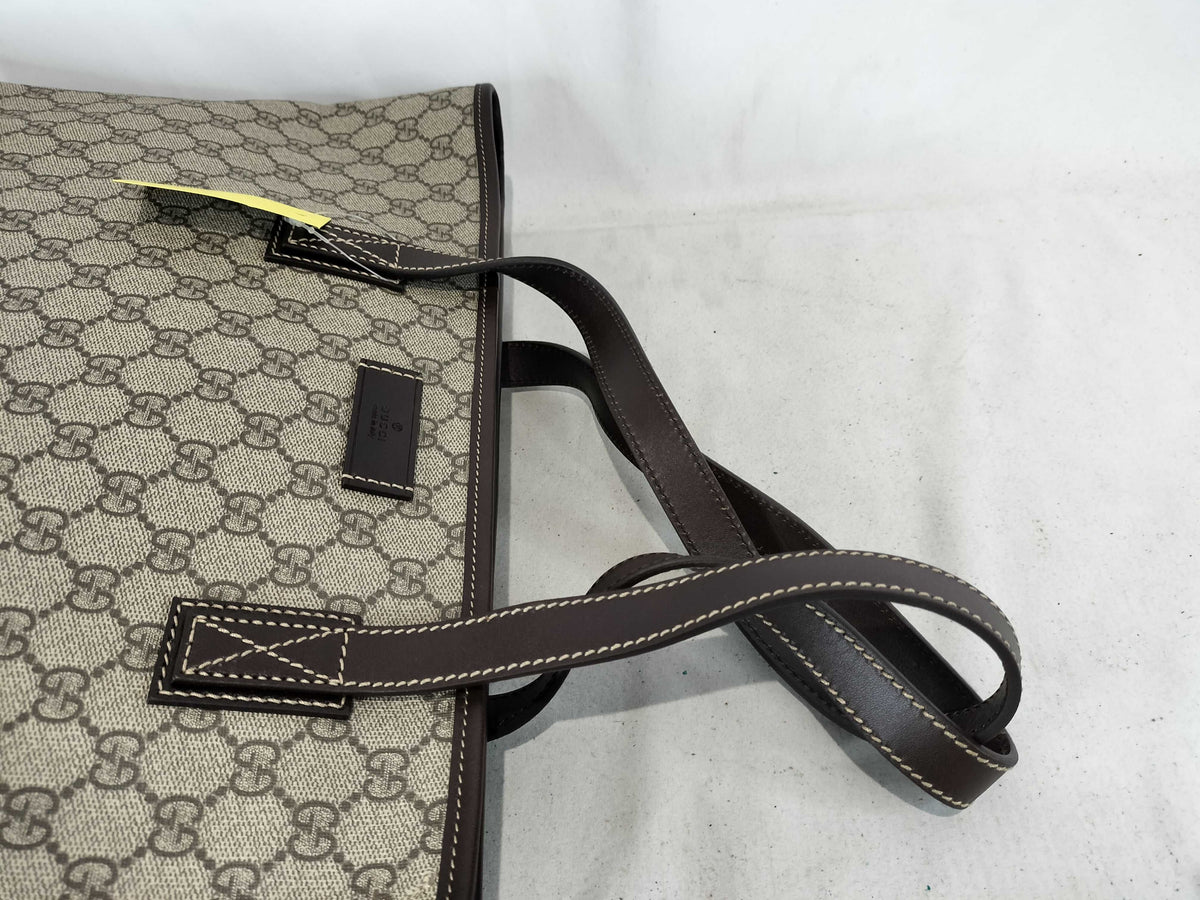Gucci Shoulder Bag GG Supreme Leather Handles 3441