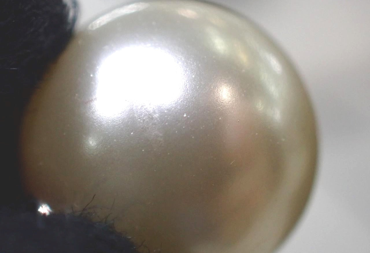 Chanel CC Pearl Drop Crystal Earrings Gunmetal 2666