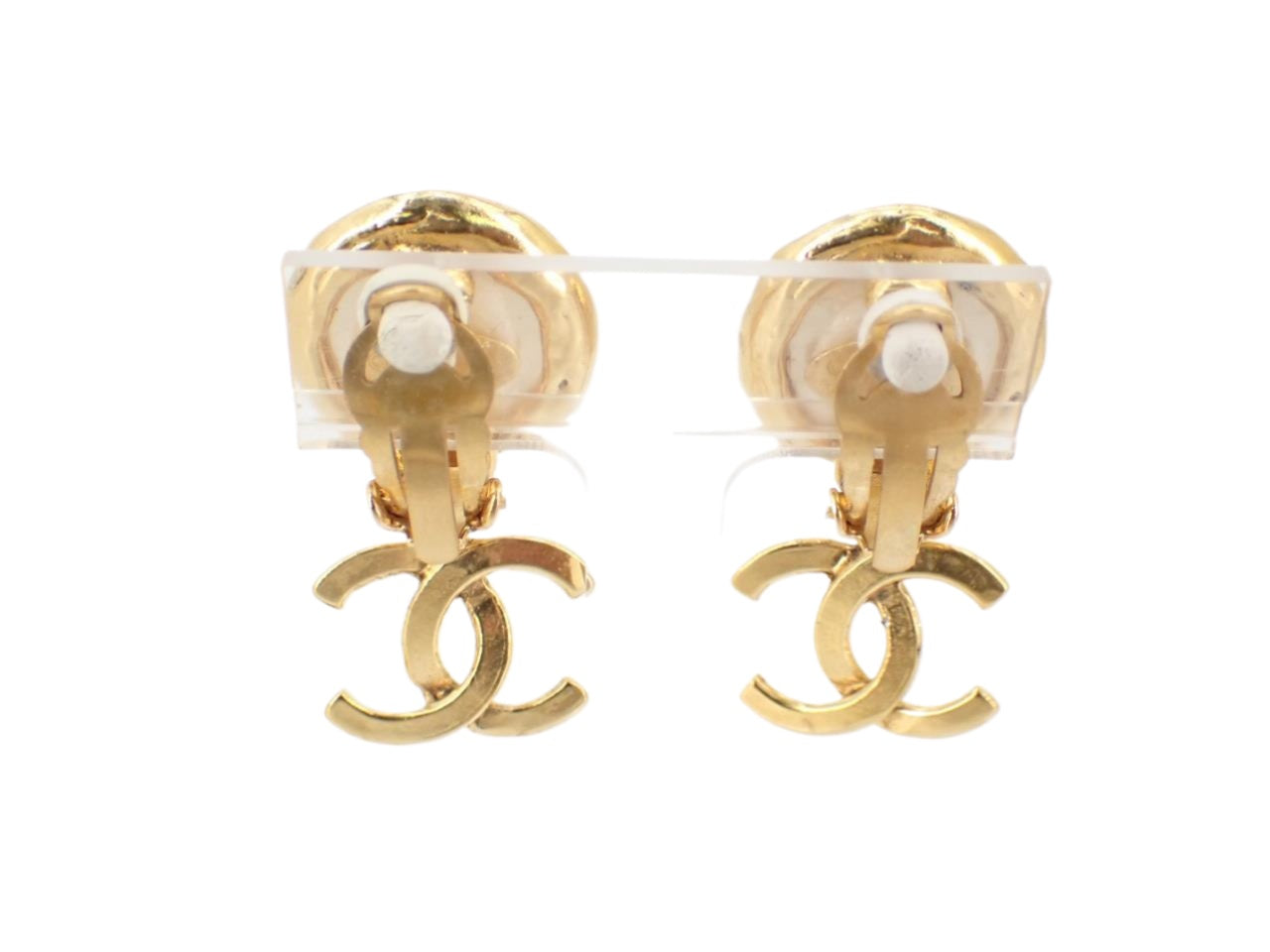 Chanel Pearl CC Dangle Earrings 2685