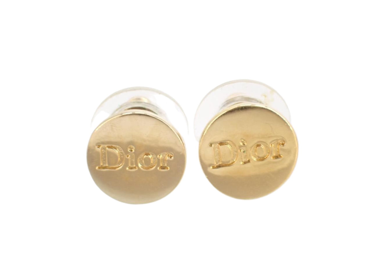 Dior Dior Gold Stud Earrings 2694