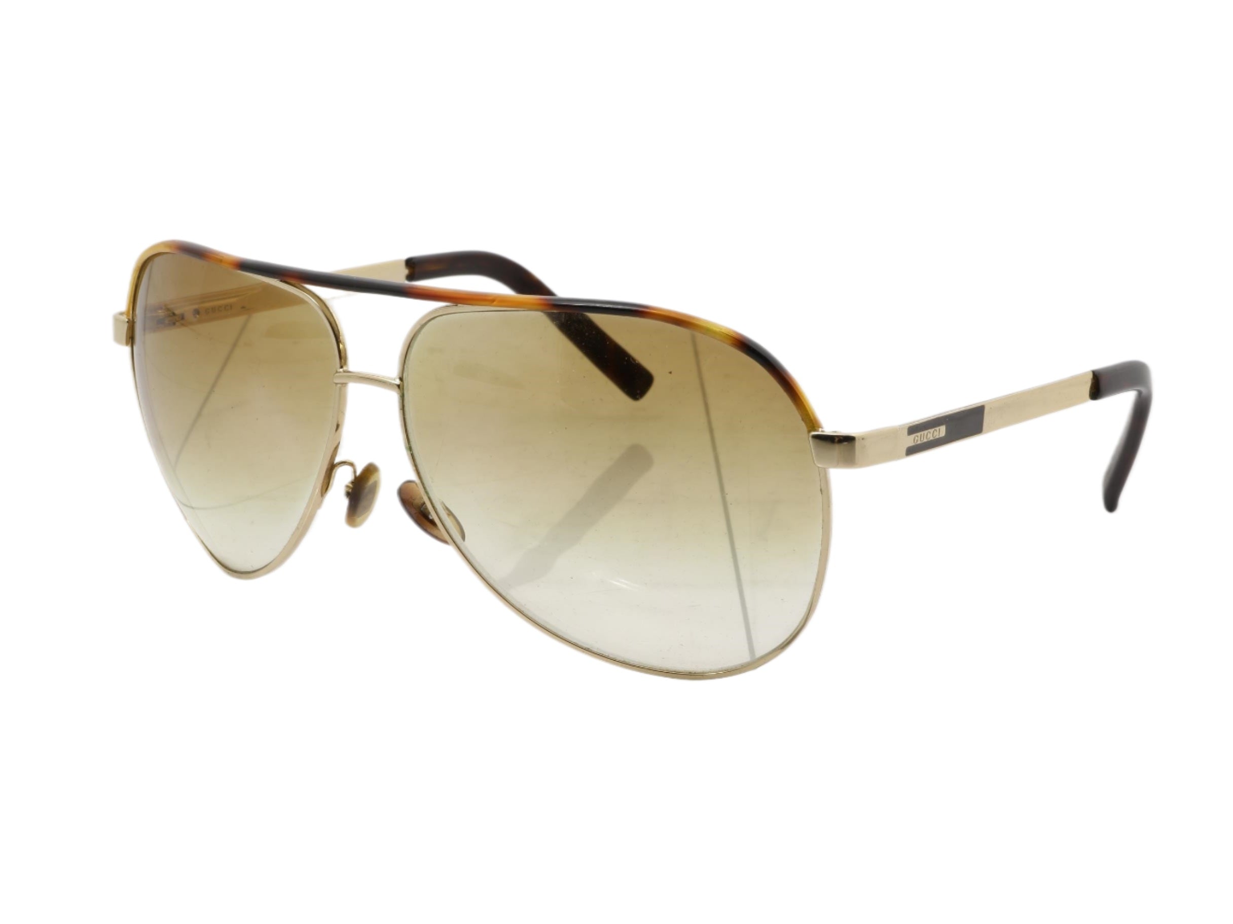 Gucci Aviator Sunglasses Gold 2701