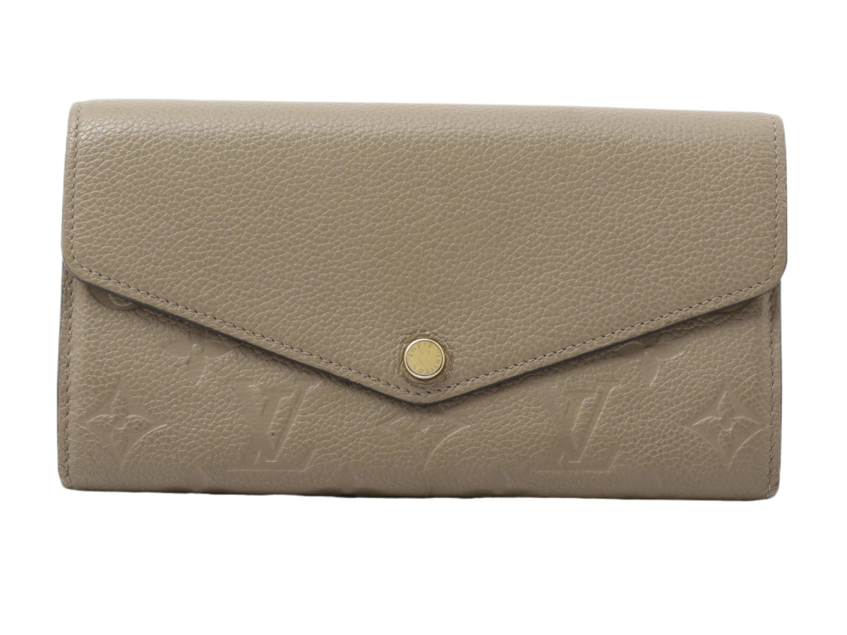 Louis Vuitton Sarah Wallet NM Beige Empreinte 2791