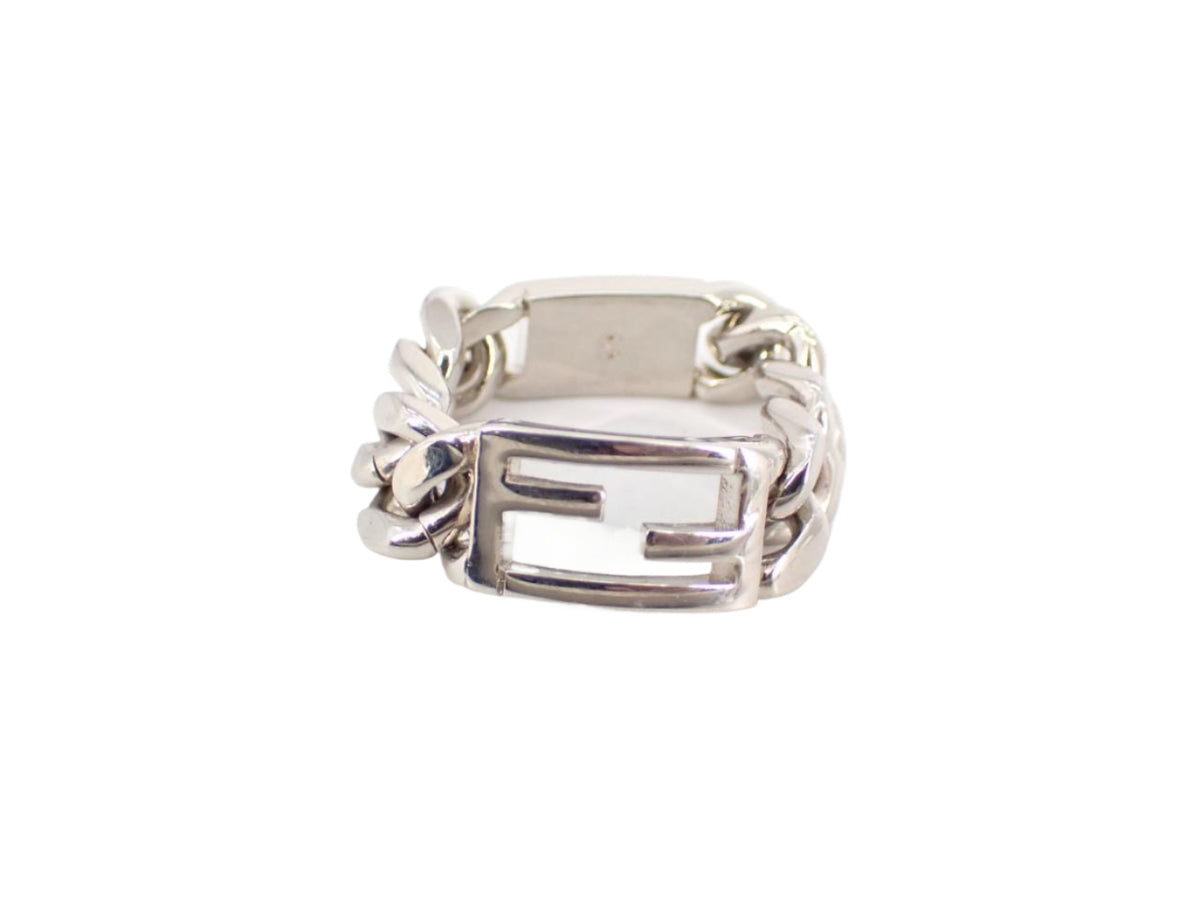 Fendi Baguette Silver Ring 2803