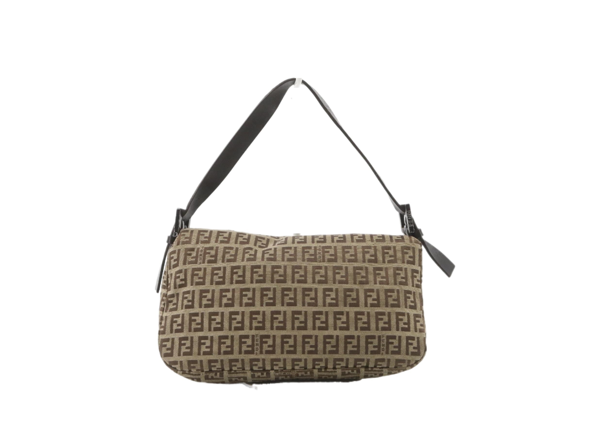 Fendi Zucchino Baguette Beige 2804