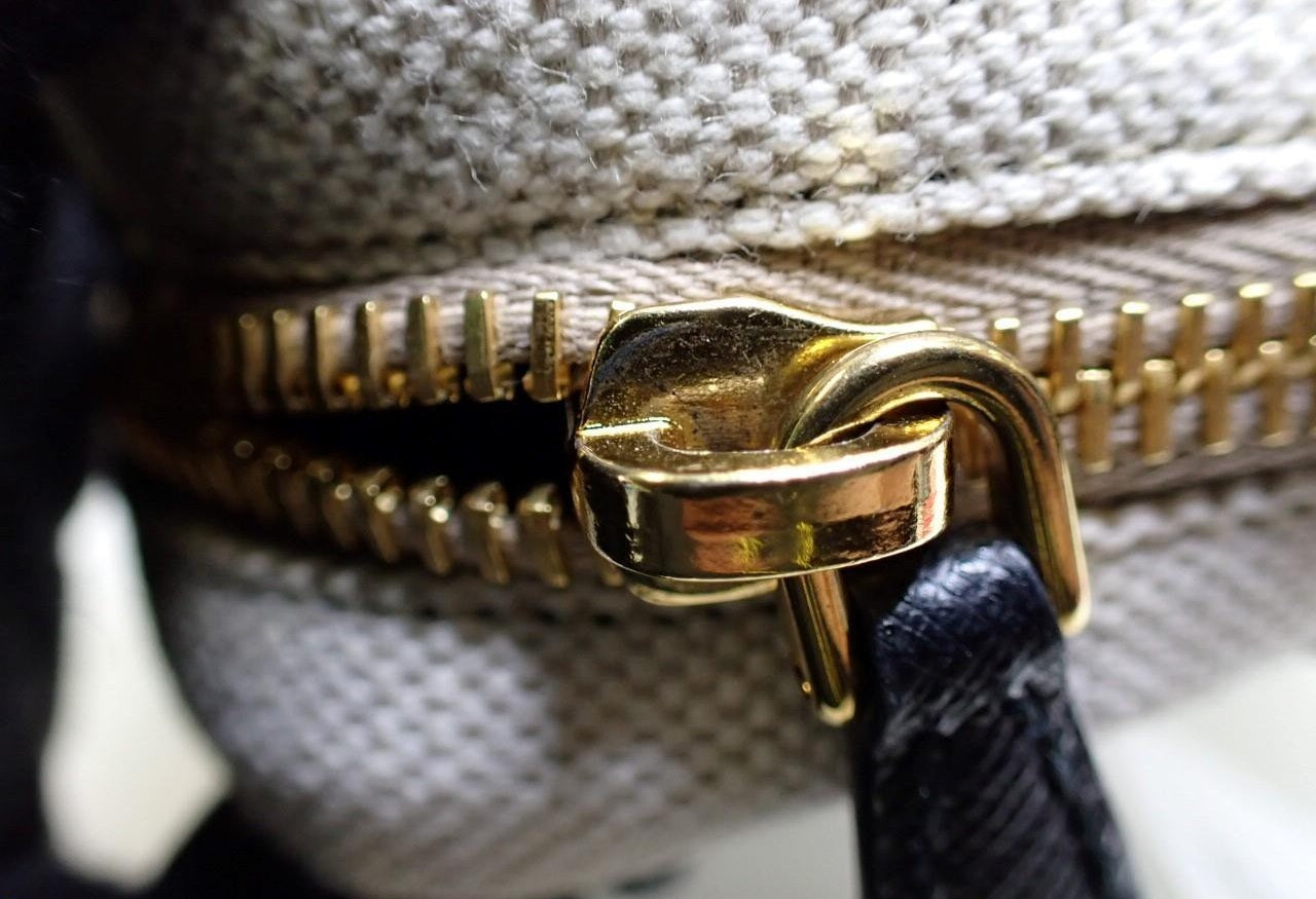 Prada Wristlet Pouch Cream Logo 2813