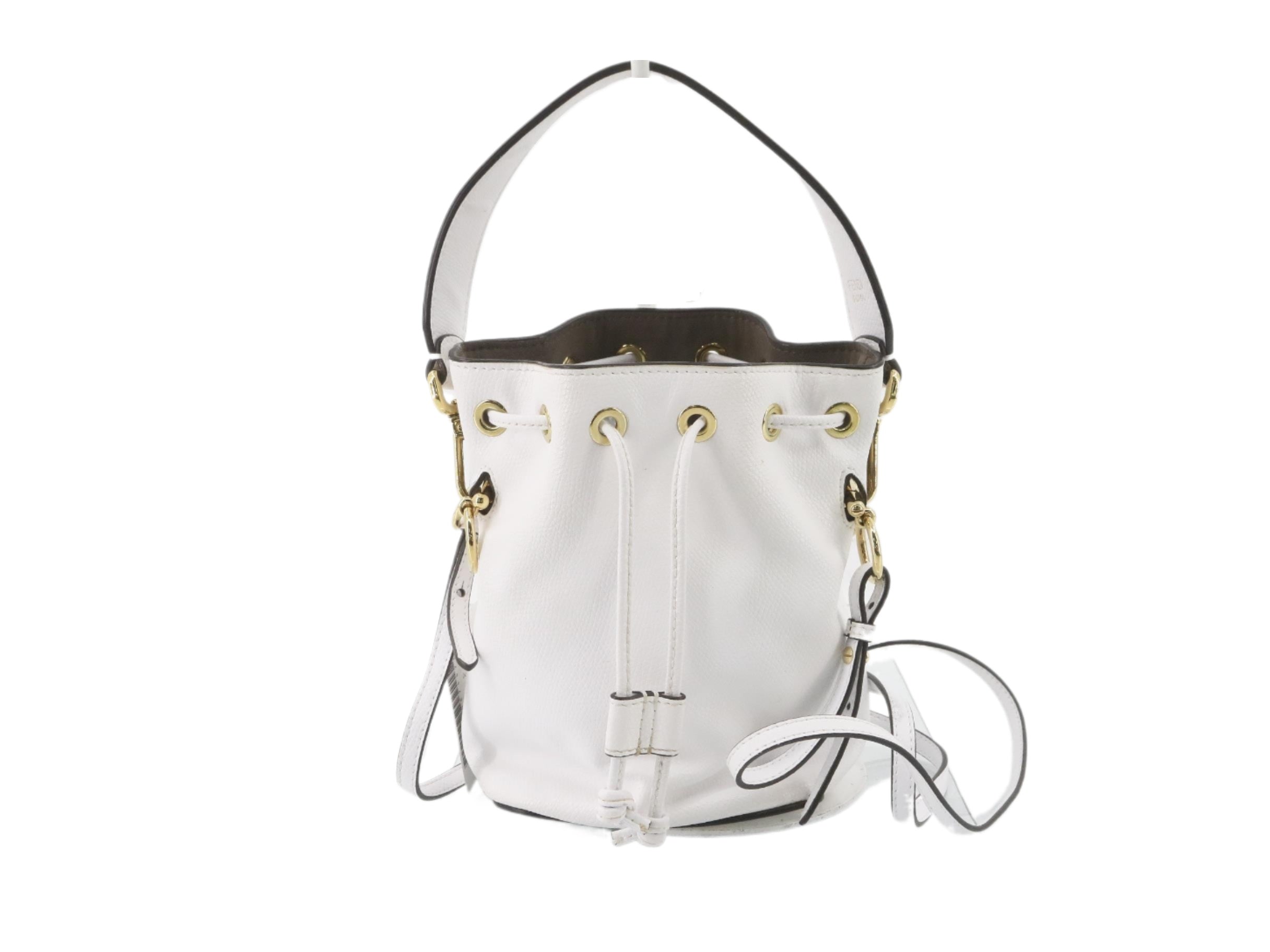 Fendi Mon Tresor Bucket 2-Way White  2818