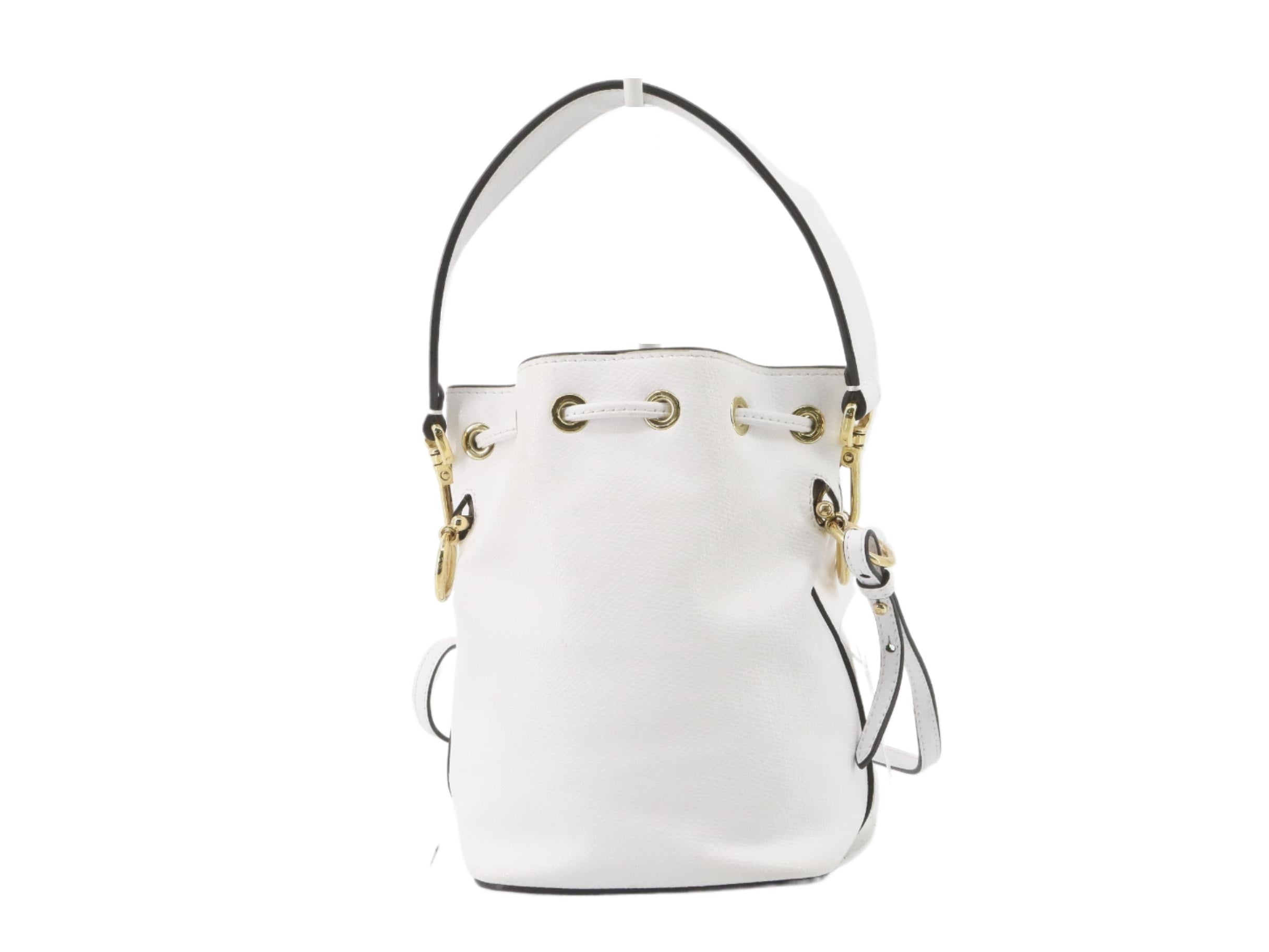 Fendi Mon Tresor Bucket 2-Way White  2818