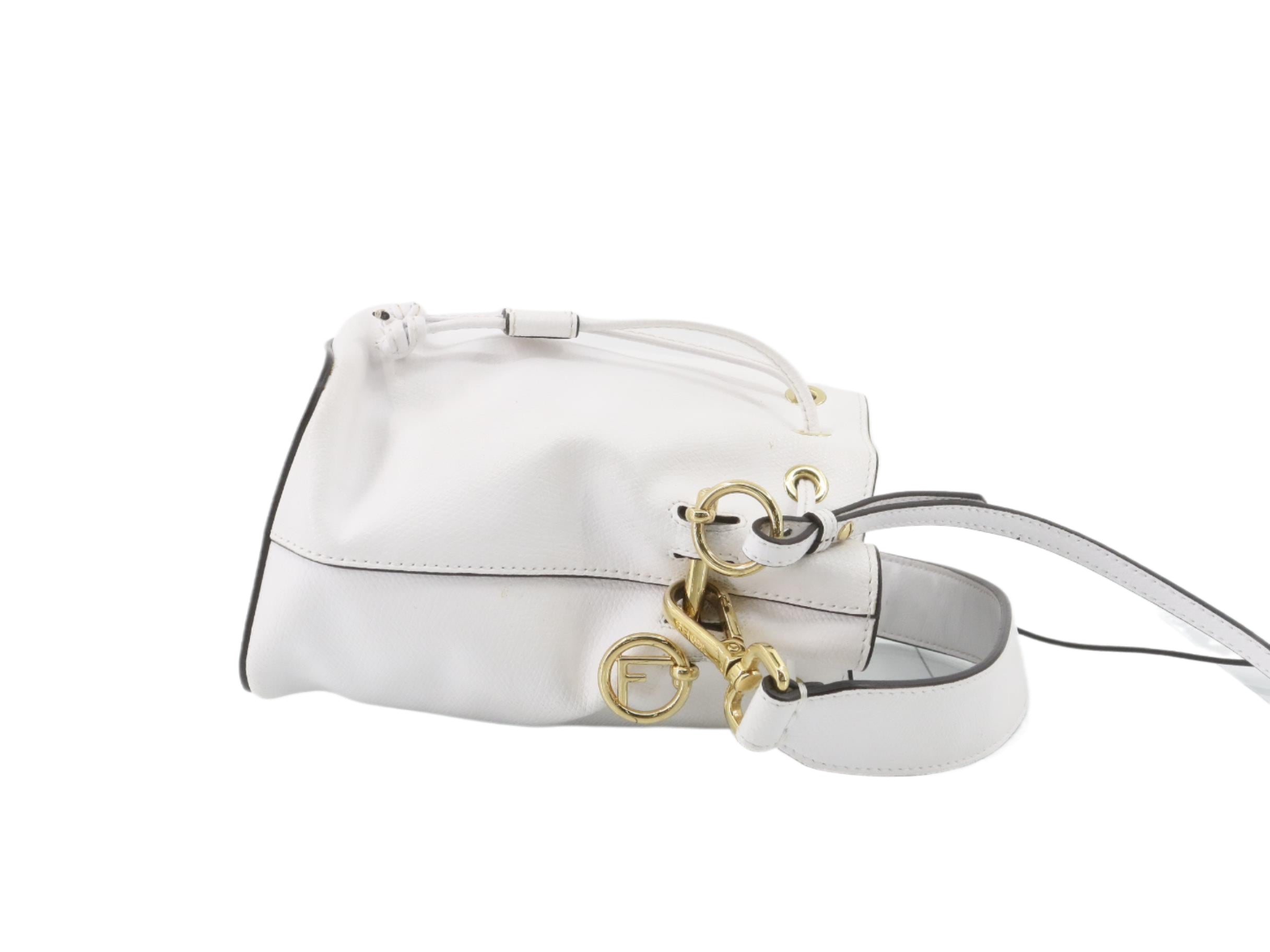 Fendi Mon Tresor Bucket 2-Way White  2818