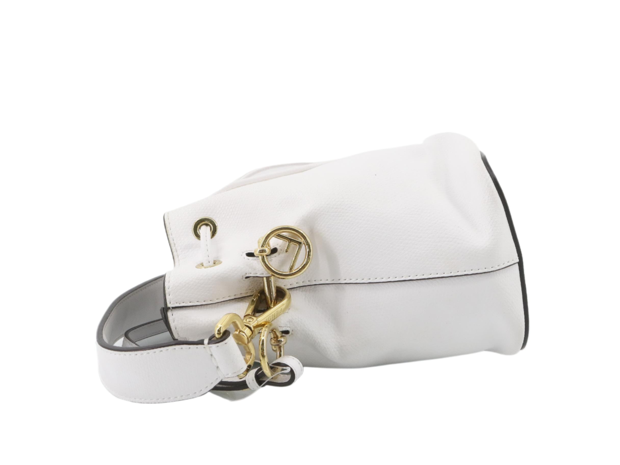 Fendi Mon Tresor Bucket 2-Way White  2818