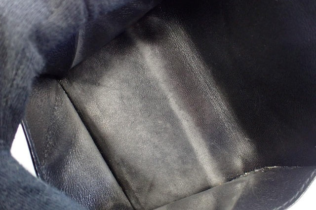 YSL Cassandra Trifold Coin Wallet Black 2857