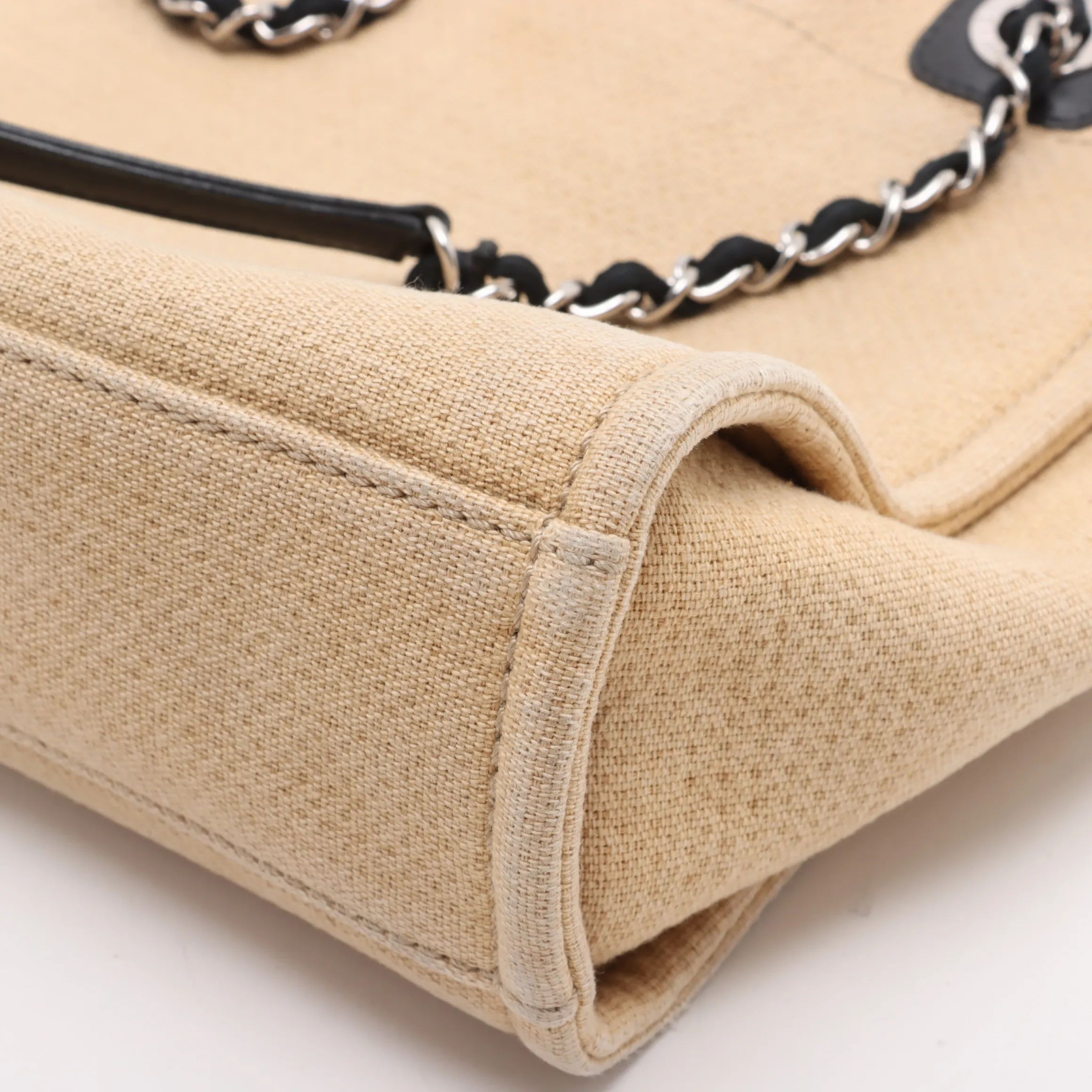 Chanel Deauville PM Beige Canvas 2943