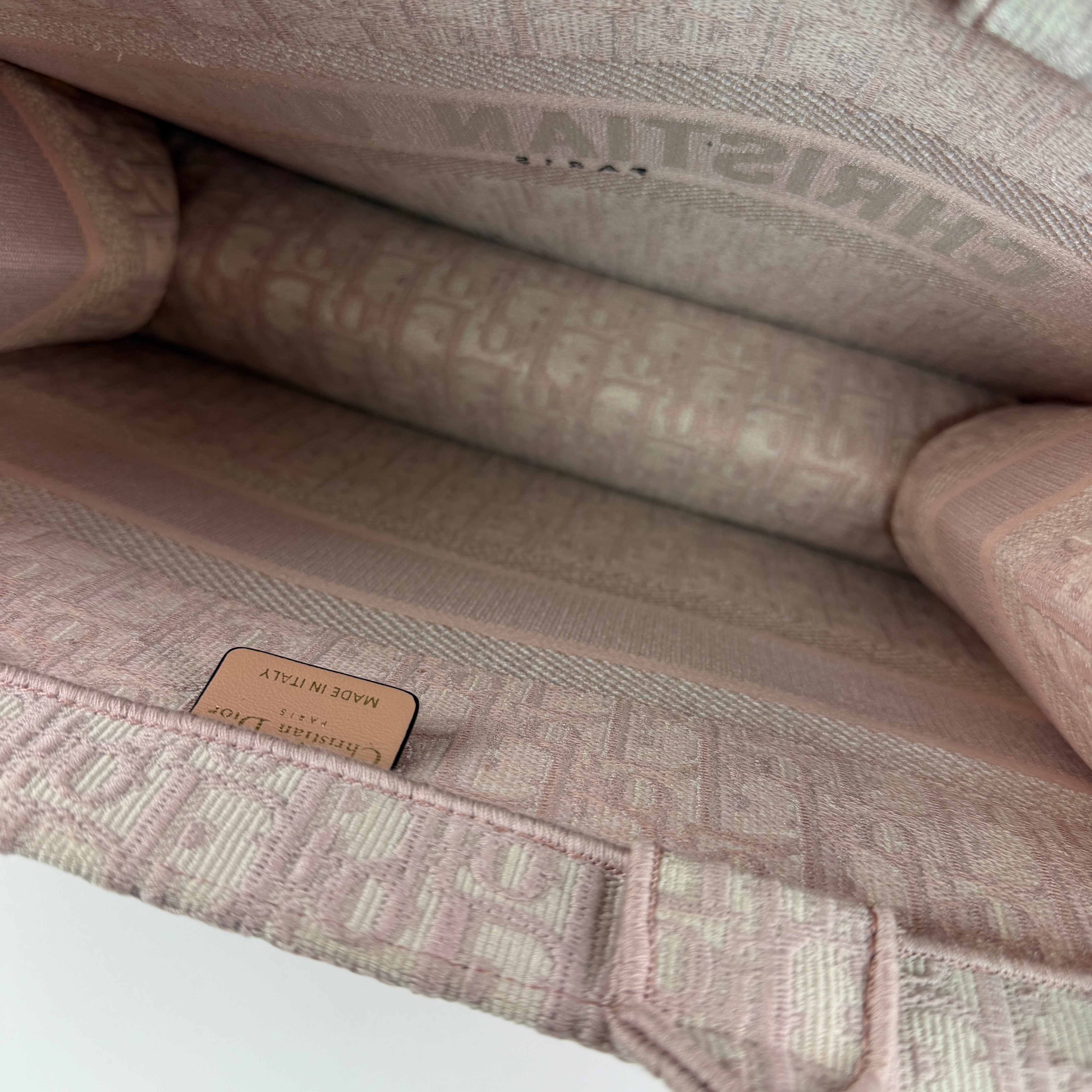Dior Medium Book Tote Pink Oblique