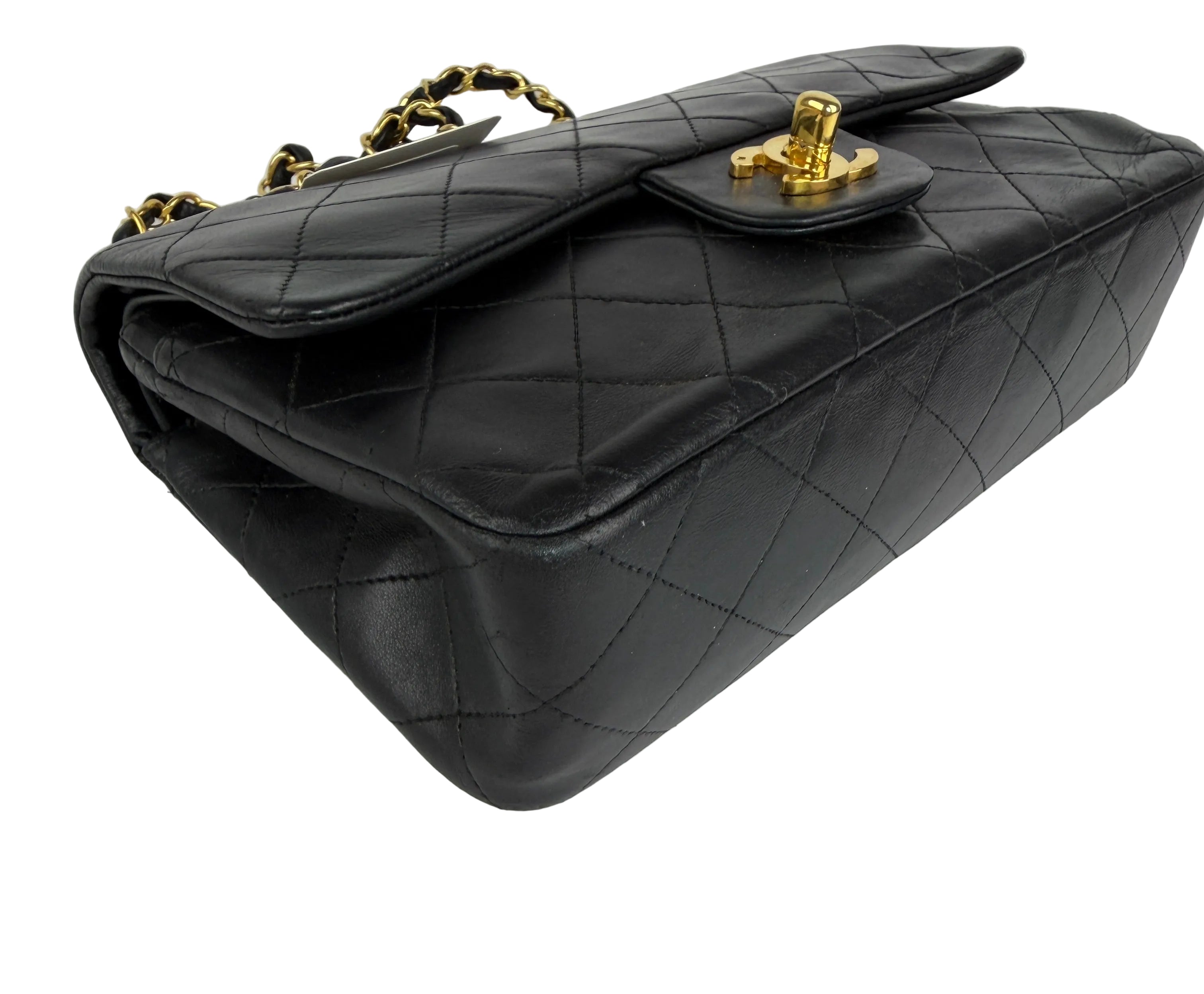 Chanel Small Double Flap Black Lambskin GHW 3031