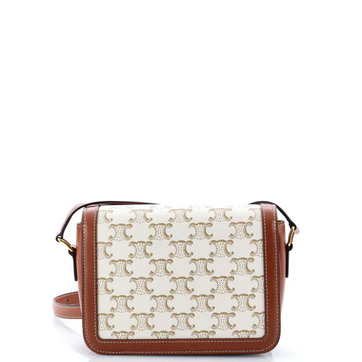 Celine Teen Triomphe White Canvas