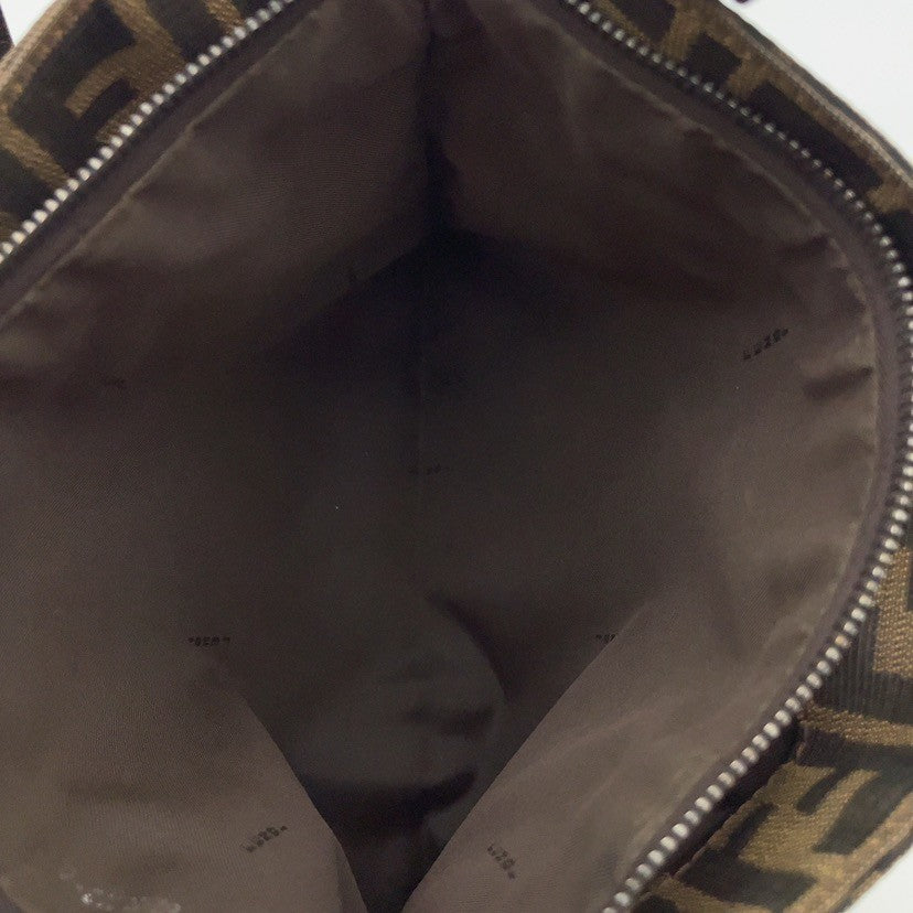 Fendi Mamma Baguette Zucca Canvas Leather 3372
