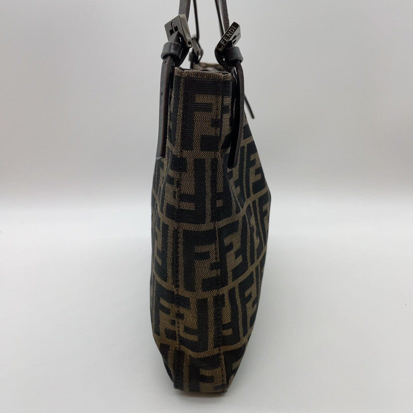 Fendi Mamma Baguette Zucca Canvas Leather 3372