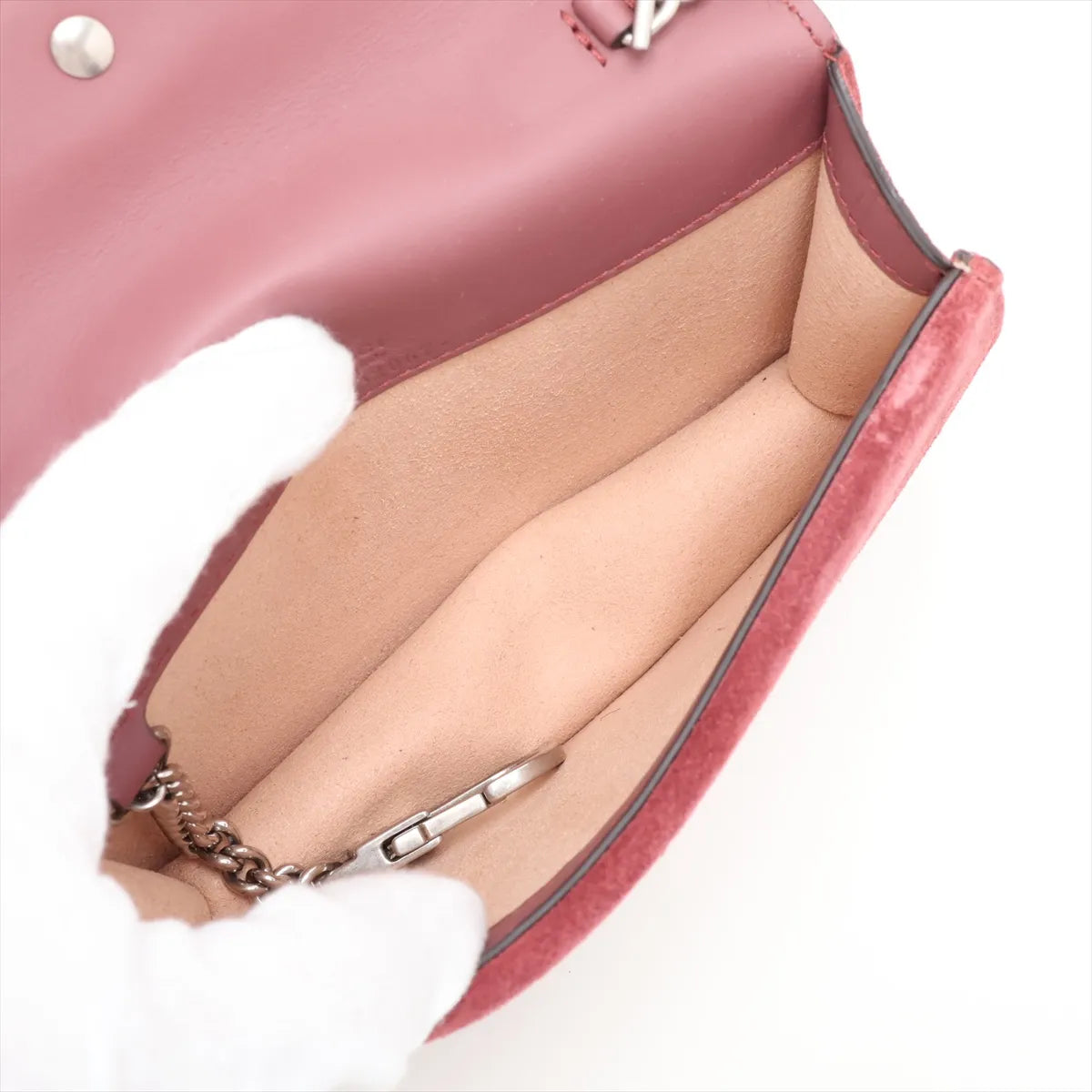 Gucci Dionysus Super Mini GG Blooms Pink Shoulder Bag 3520