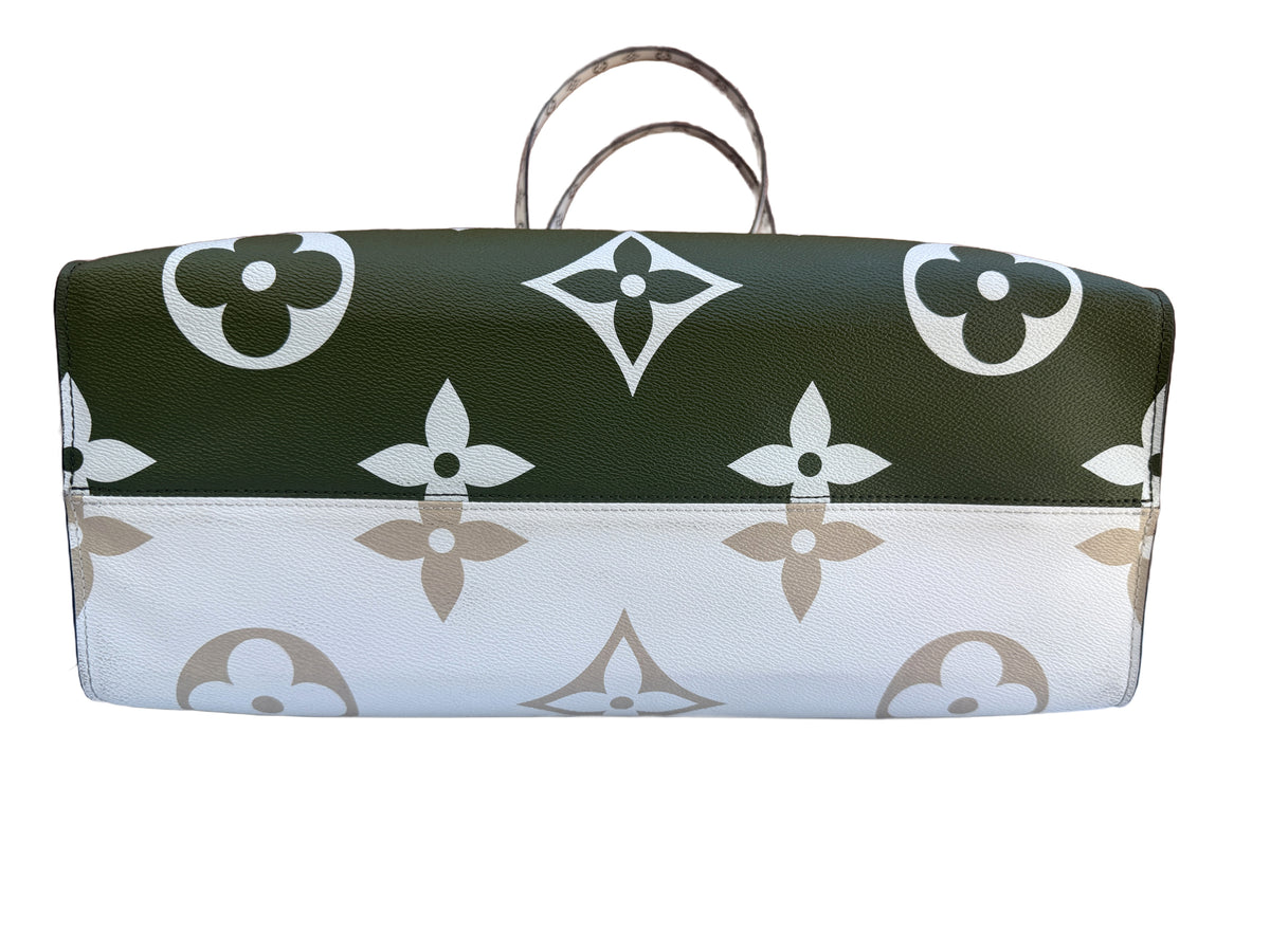 Louis Vuitton OnTheGo GM Giant Monogram Khaki 3507