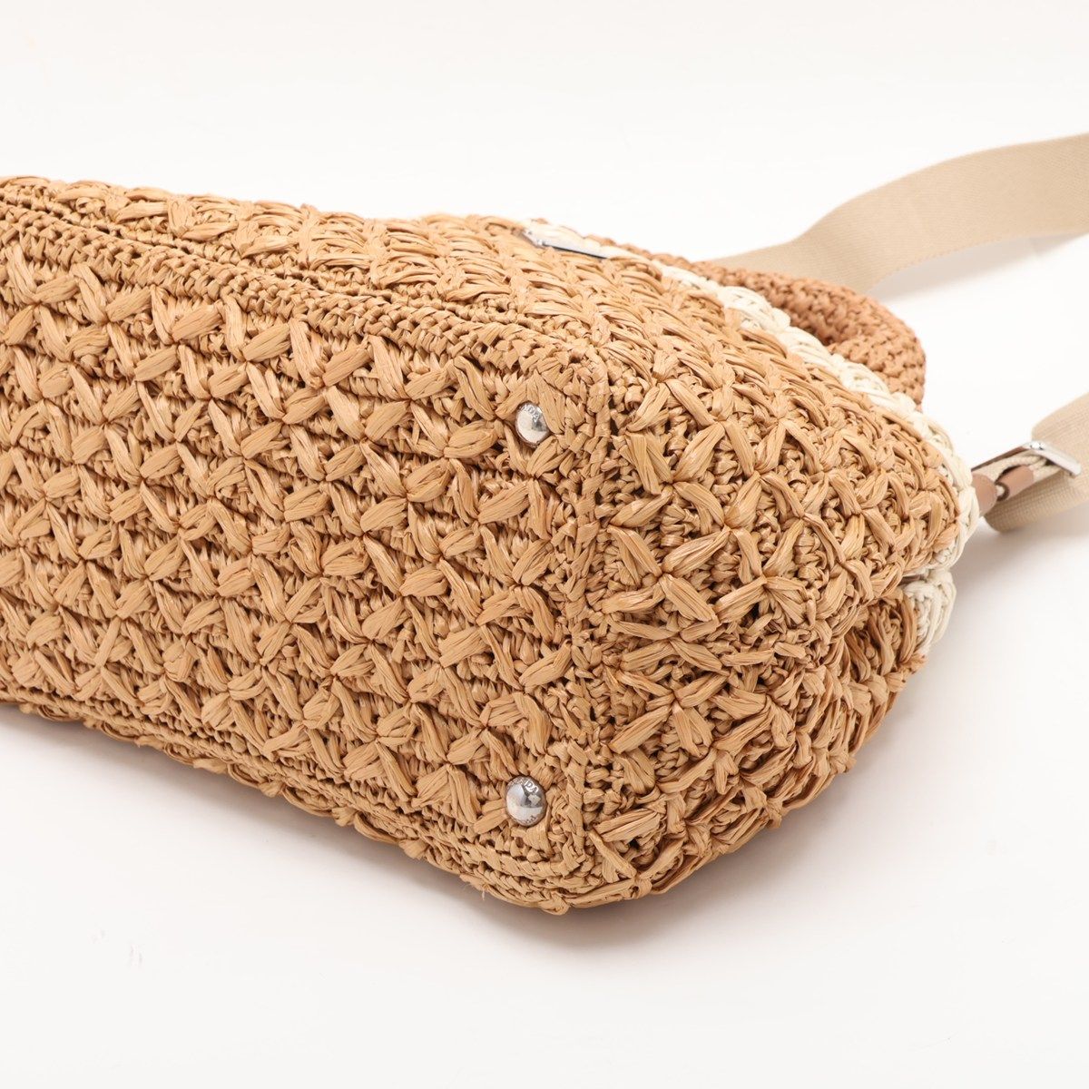 Prada Canapa Raffia 2-Way Bag 3512