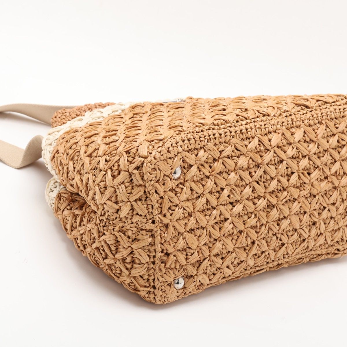 Prada Canapa Raffia 2-Way Bag 3512