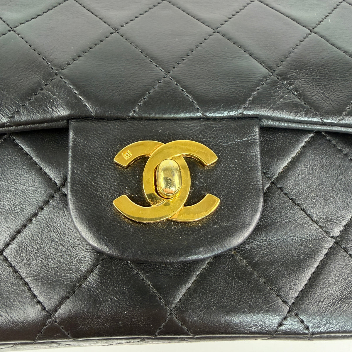 Chanel Small Double Flap Black Lambskin GHW 3031