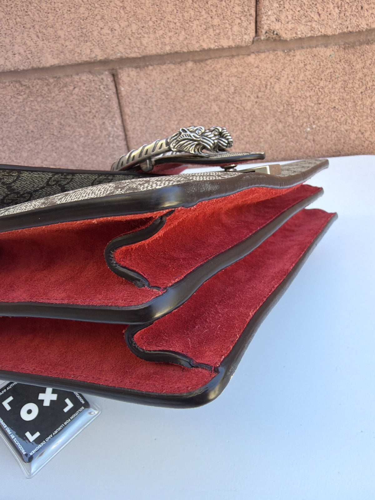 Gucci Dionysus Medium Chain Shoulder Bag GG Supreme Red 3504