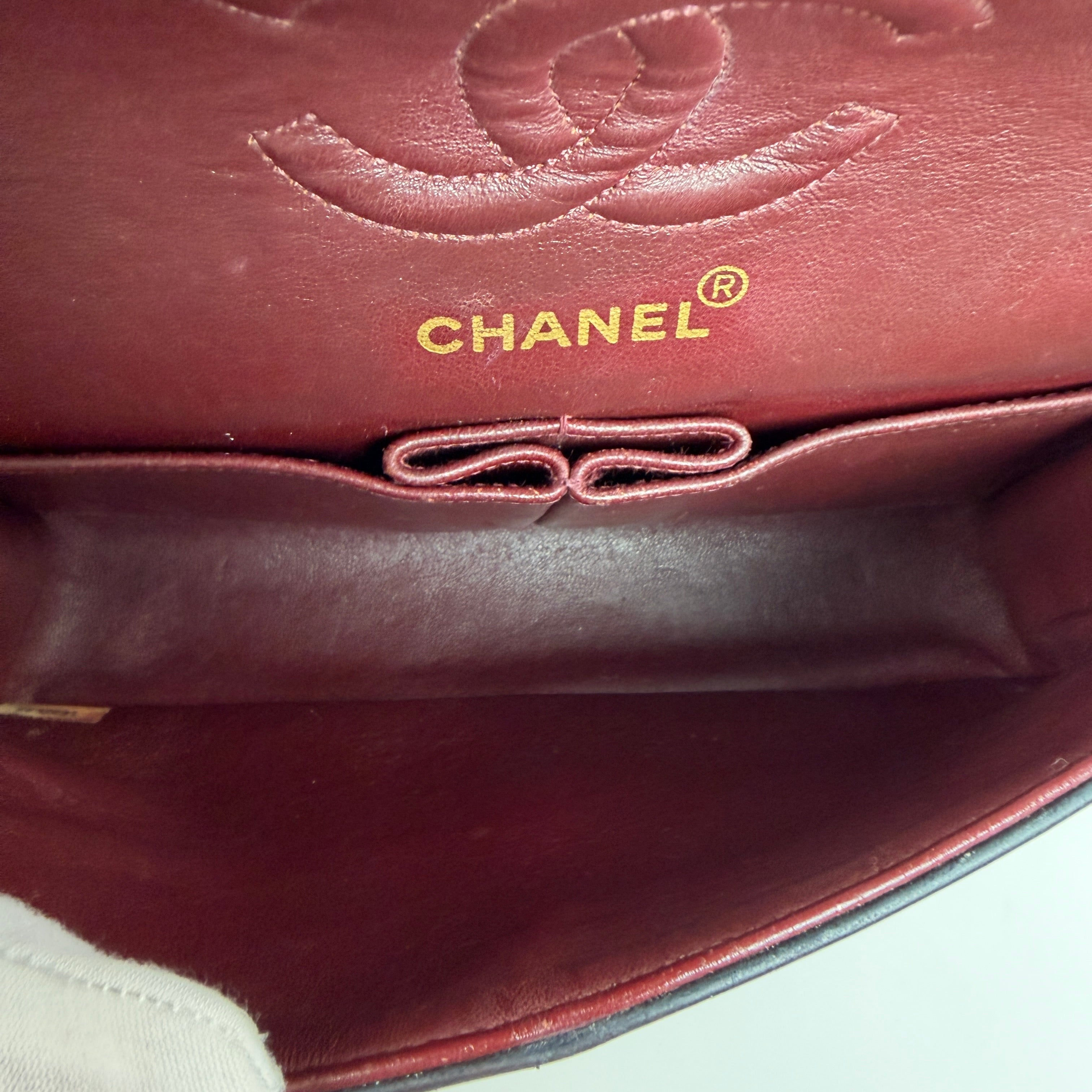 Chanel Small Double Flap Black Lambskin GHW 3031