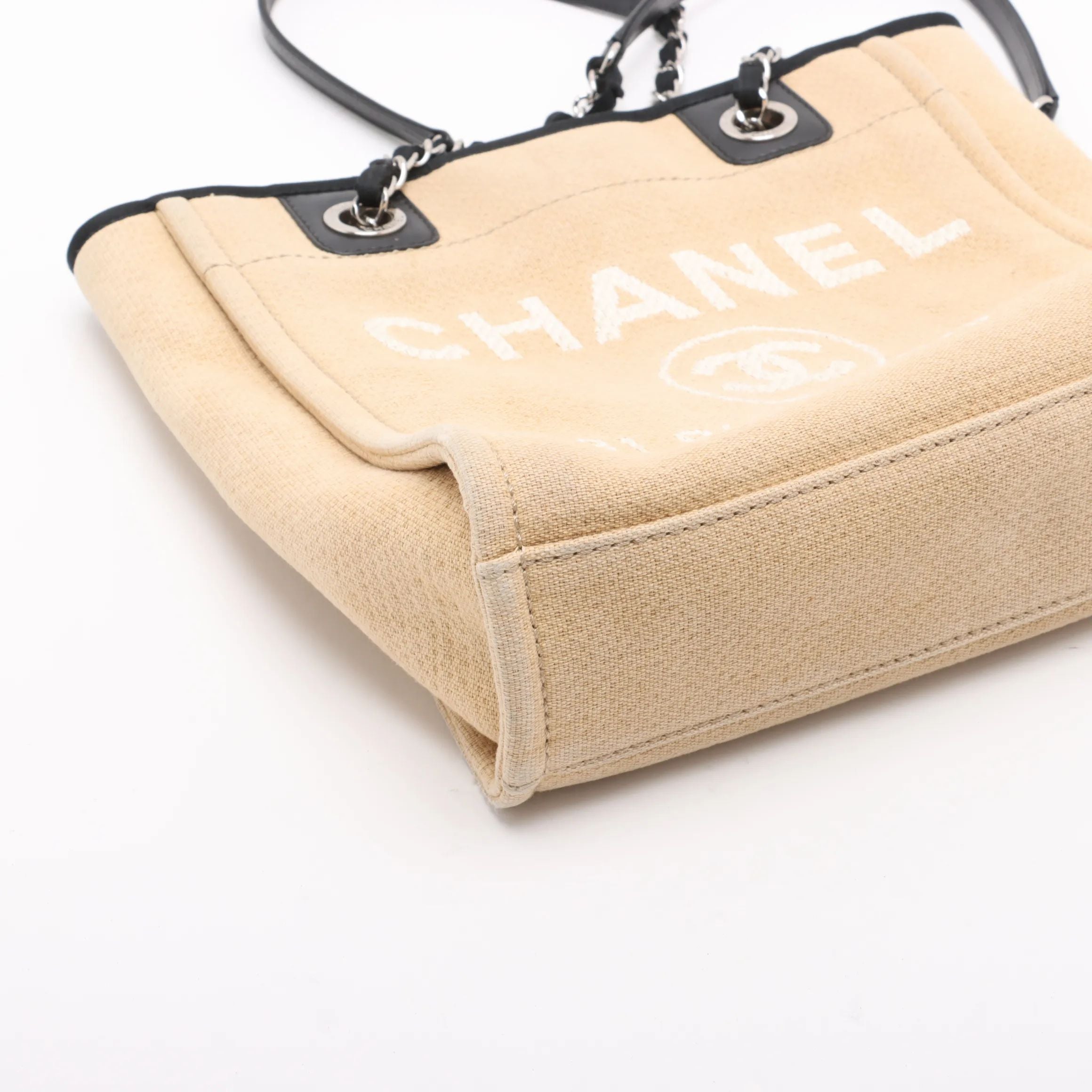 Chanel Deauville PM Beige Canvas 2943