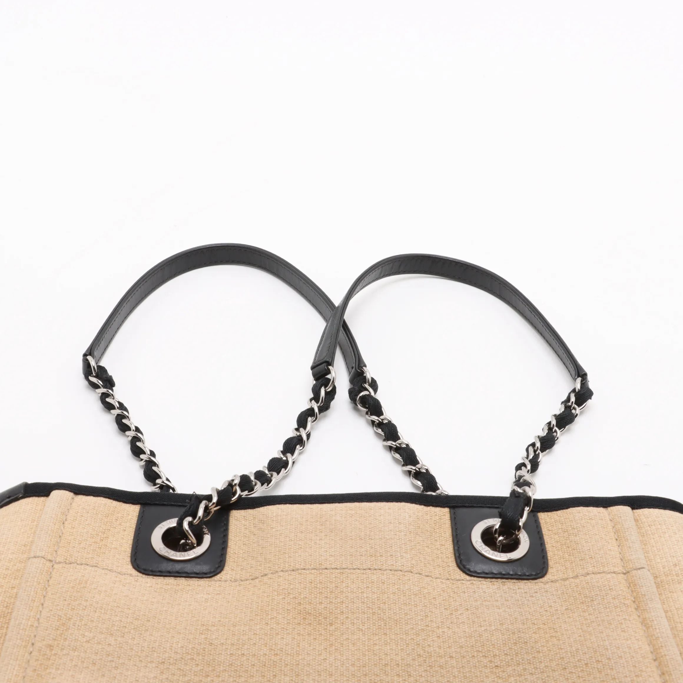 Chanel Deauville PM Beige Canvas 2943
