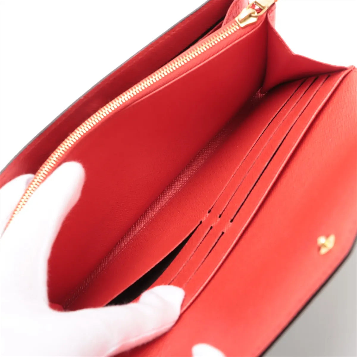 Louis Vuitton Sarah Wallet NM Monogram Coquelicot 2880