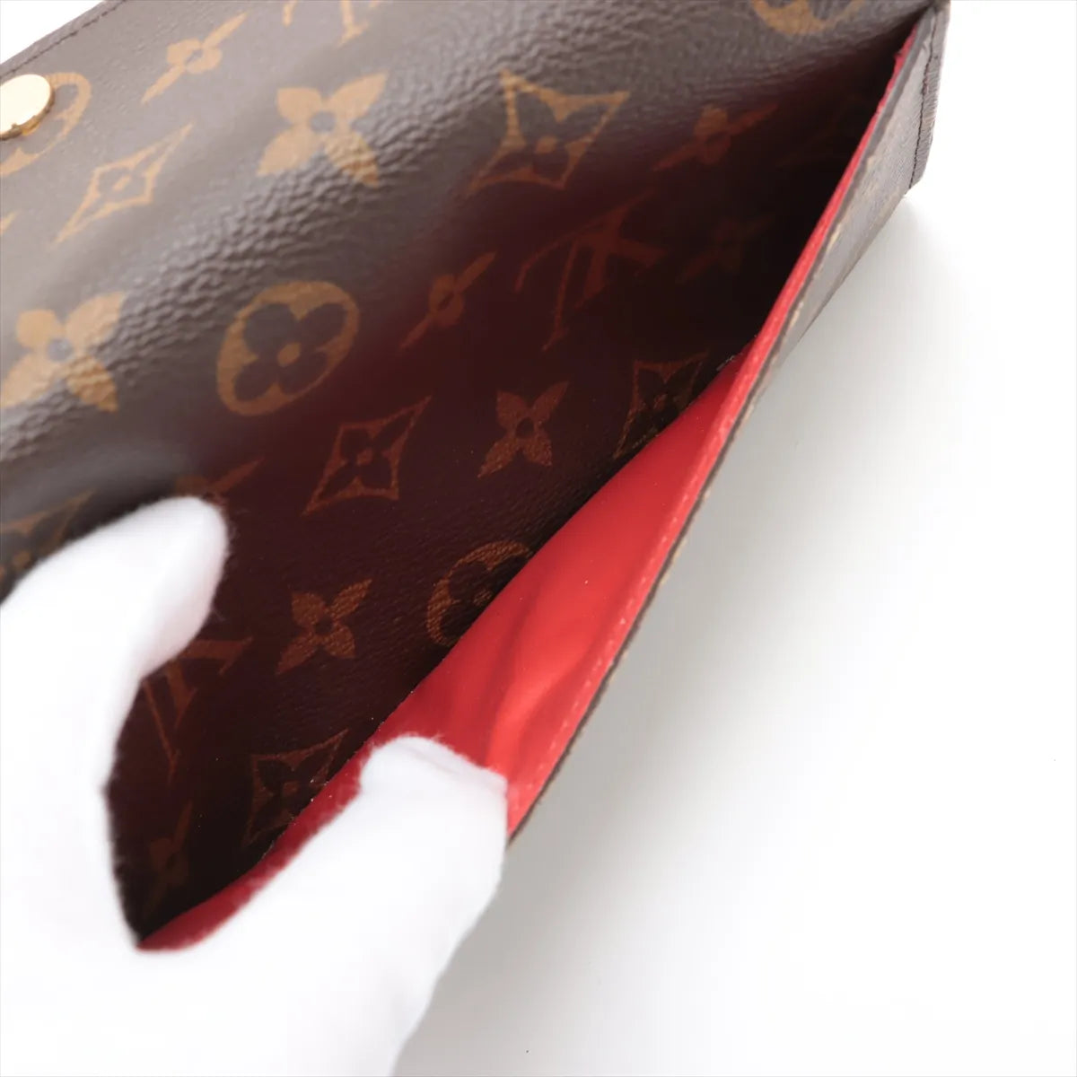 Louis Vuitton Sarah Wallet NM Monogram Coquelicot 2880