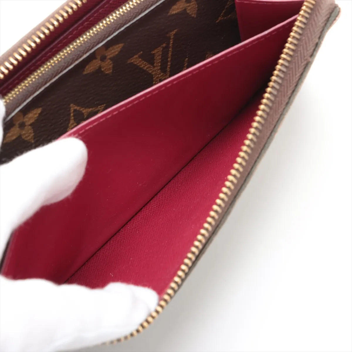 Louis Vuitton Clemence Wallet Monogram Fuchsia 2878