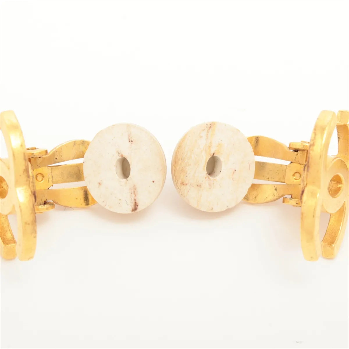 Chanel CC Pearl Drop Earrings Gold 95A 3243
