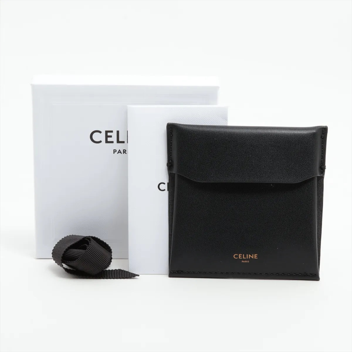 Celine Triomphe Earrings Pierced Gold Post (Full Set) 3240