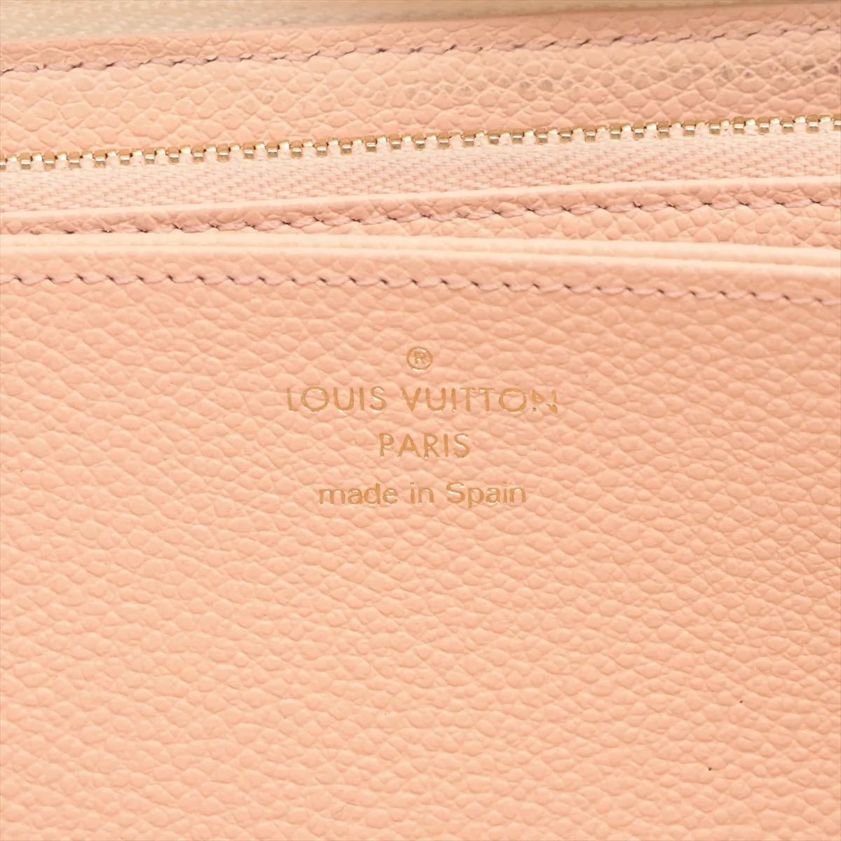 Louis Vuitton Bicolor Empreinte Zippy Wallet Monogram Beige Pink 3266