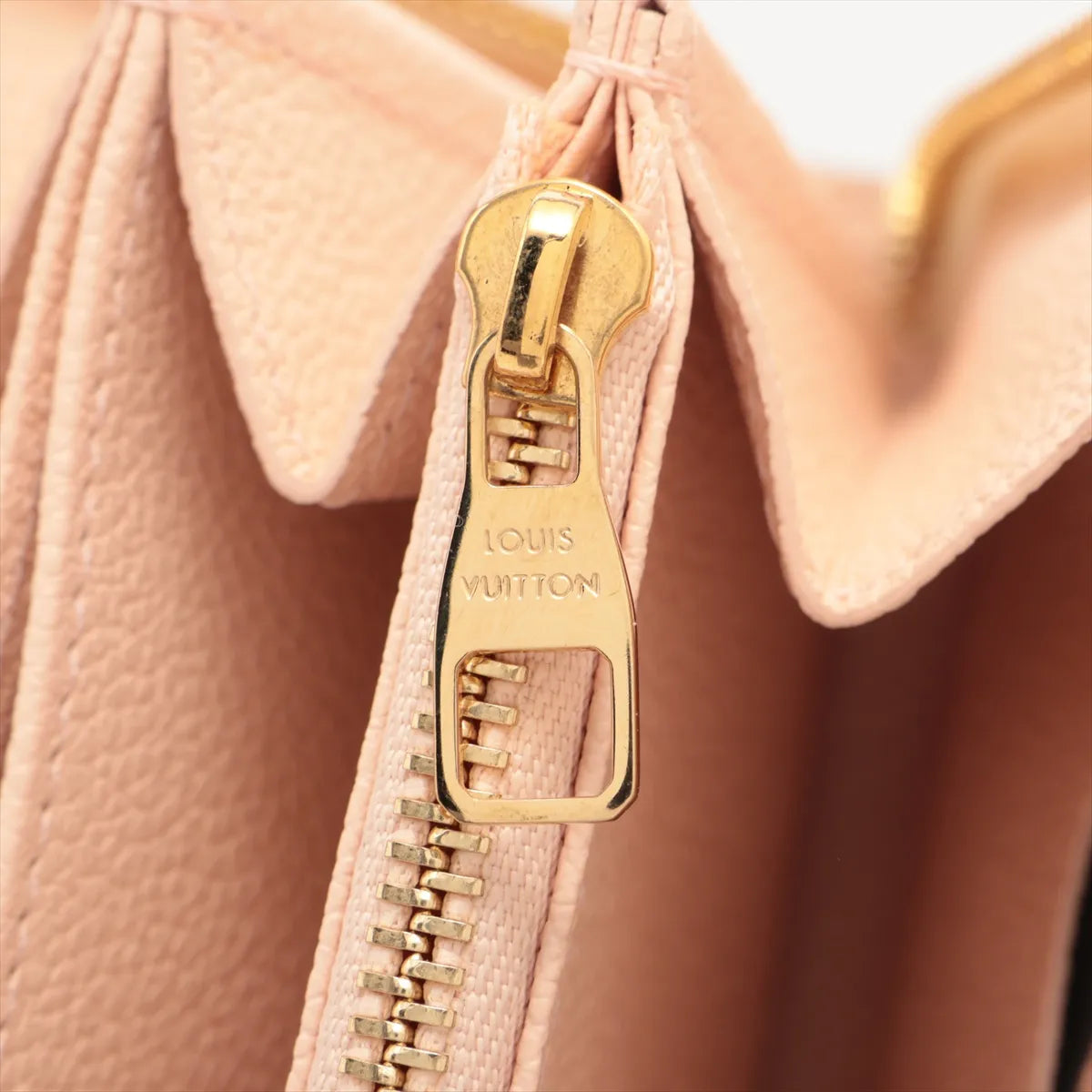 Louis Vuitton Bicolor Empreinte Zippy Wallet Monogram Beige Pink 3266