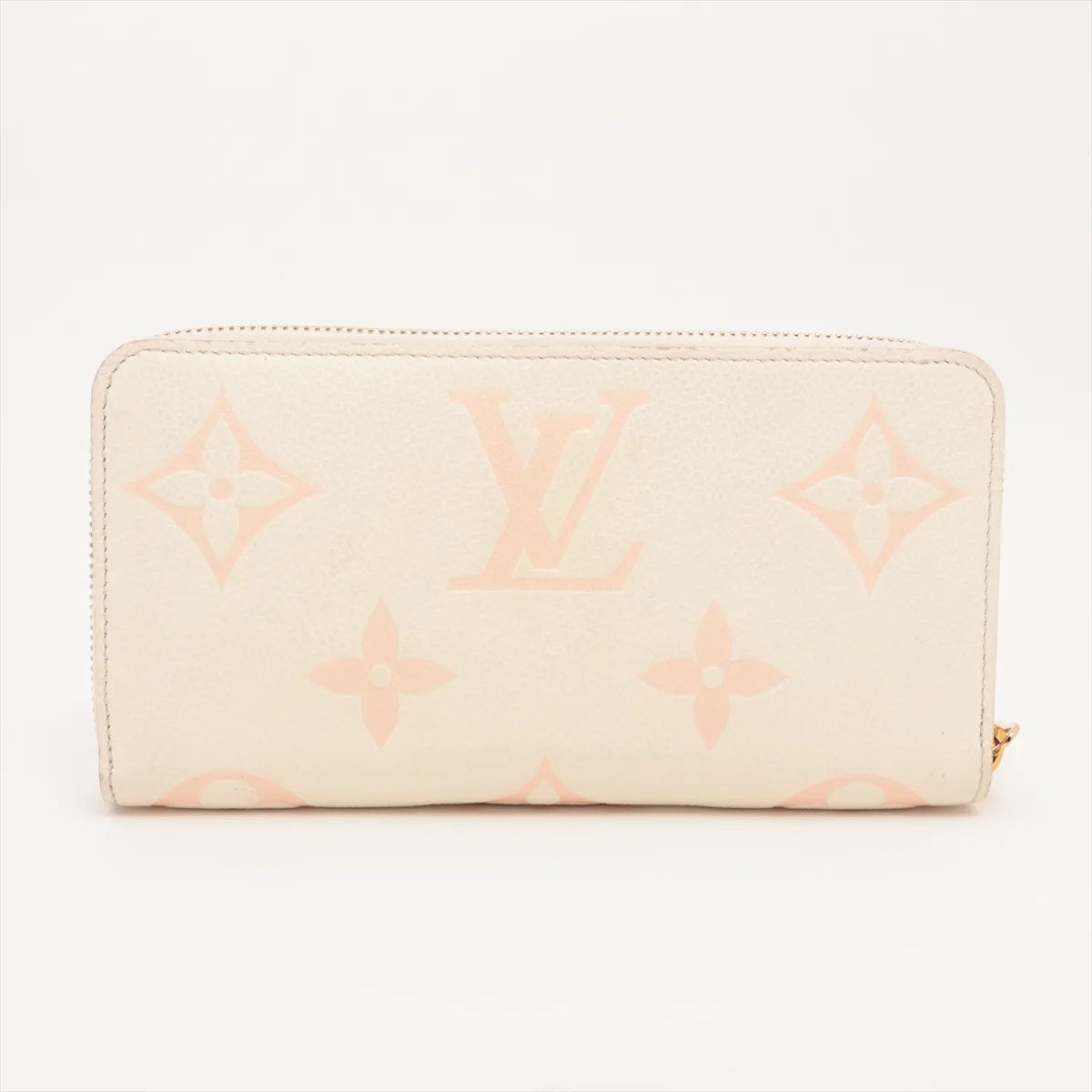 Louis Vuitton Bicolor Empreinte Zippy Wallet Monogram Beige Pink 3266
