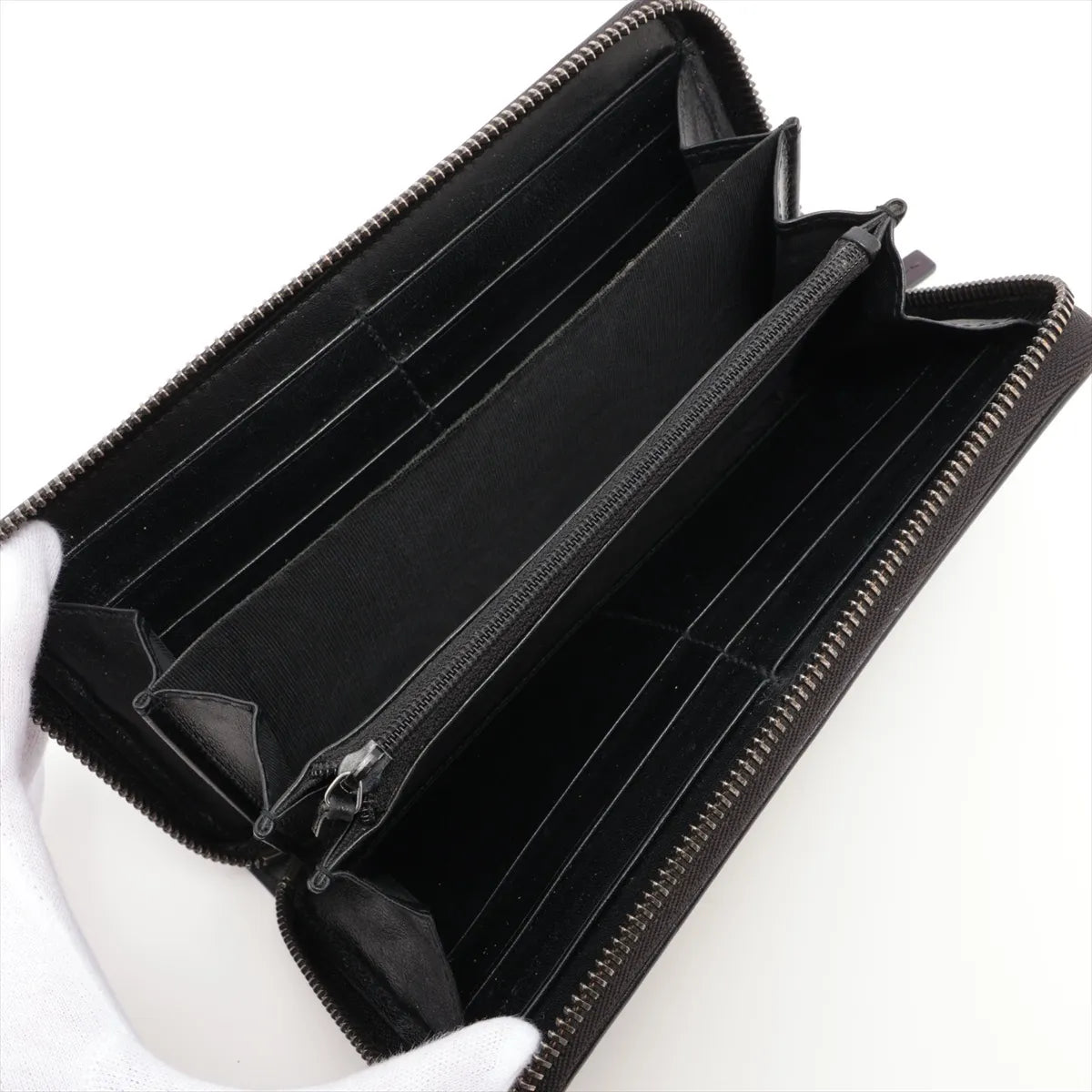 Gucci Zippy Wallet Black GG Crystal 3247