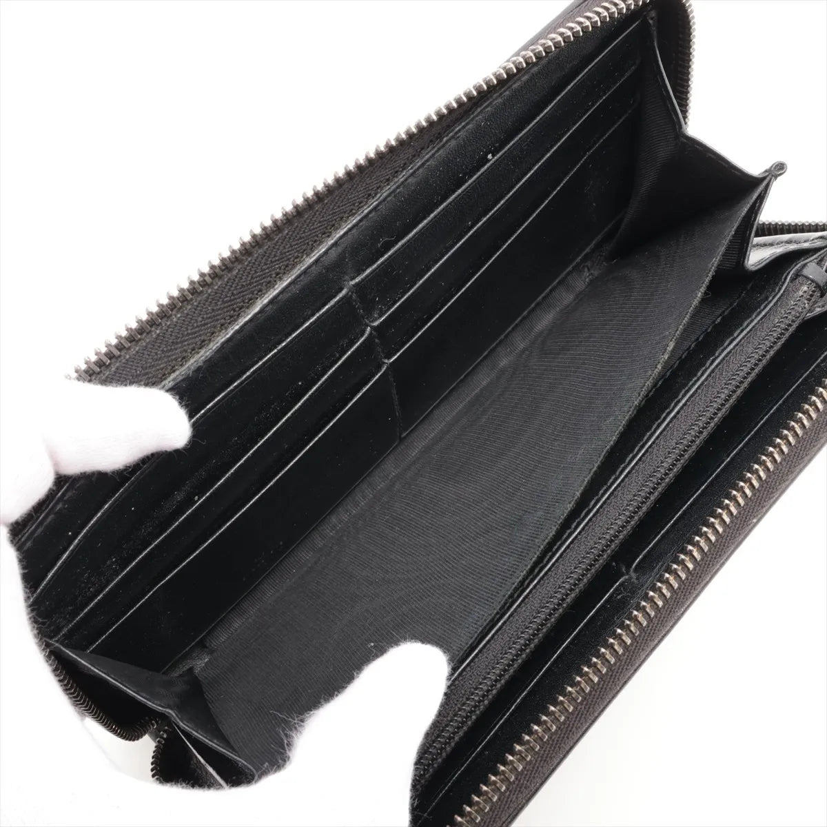 Gucci Zippy Wallet Black GG Crystal 3247